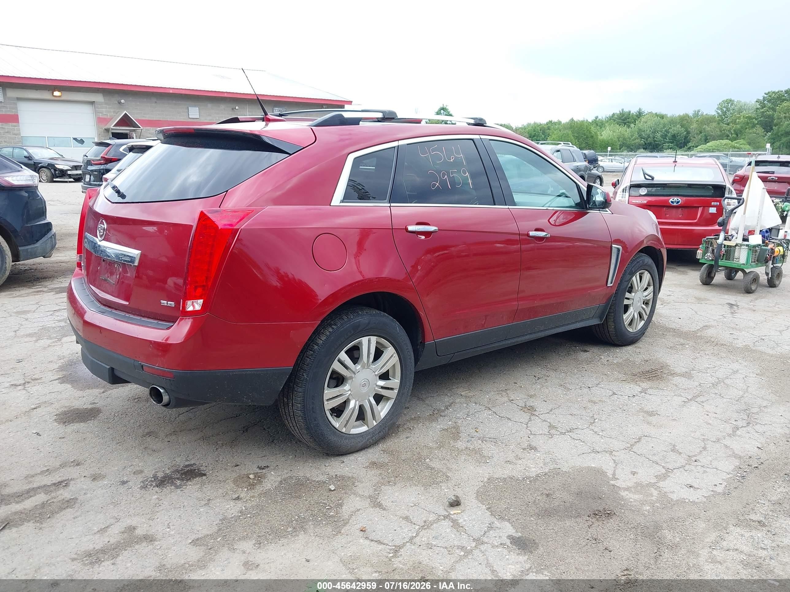 2013 Cadillac Srx Luxury Collection Красный vin: 3GYFNGE33DS516305