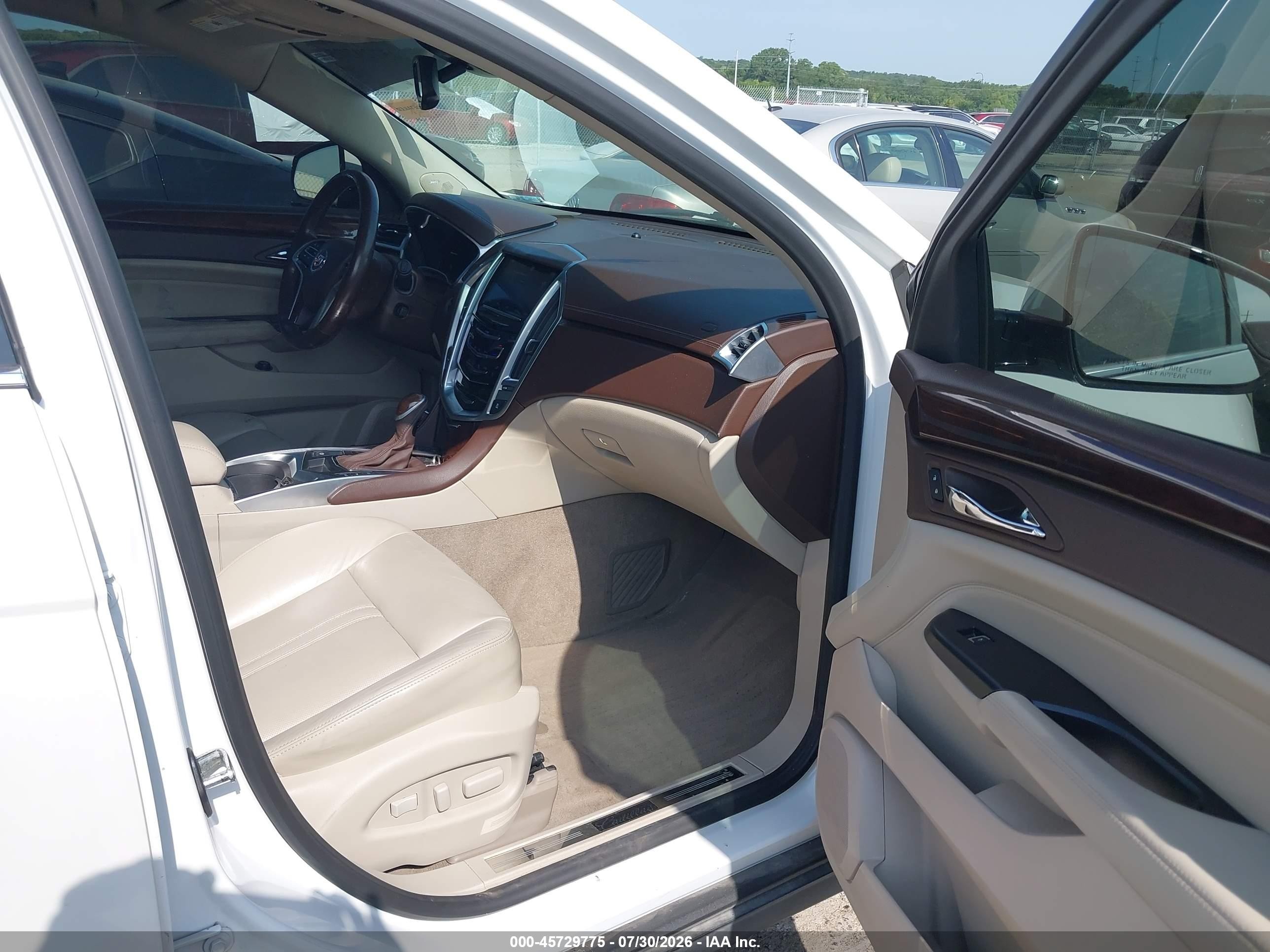 2014 Cadillac Srx Premium Collection White vin: 3GYFNGE33ES561570