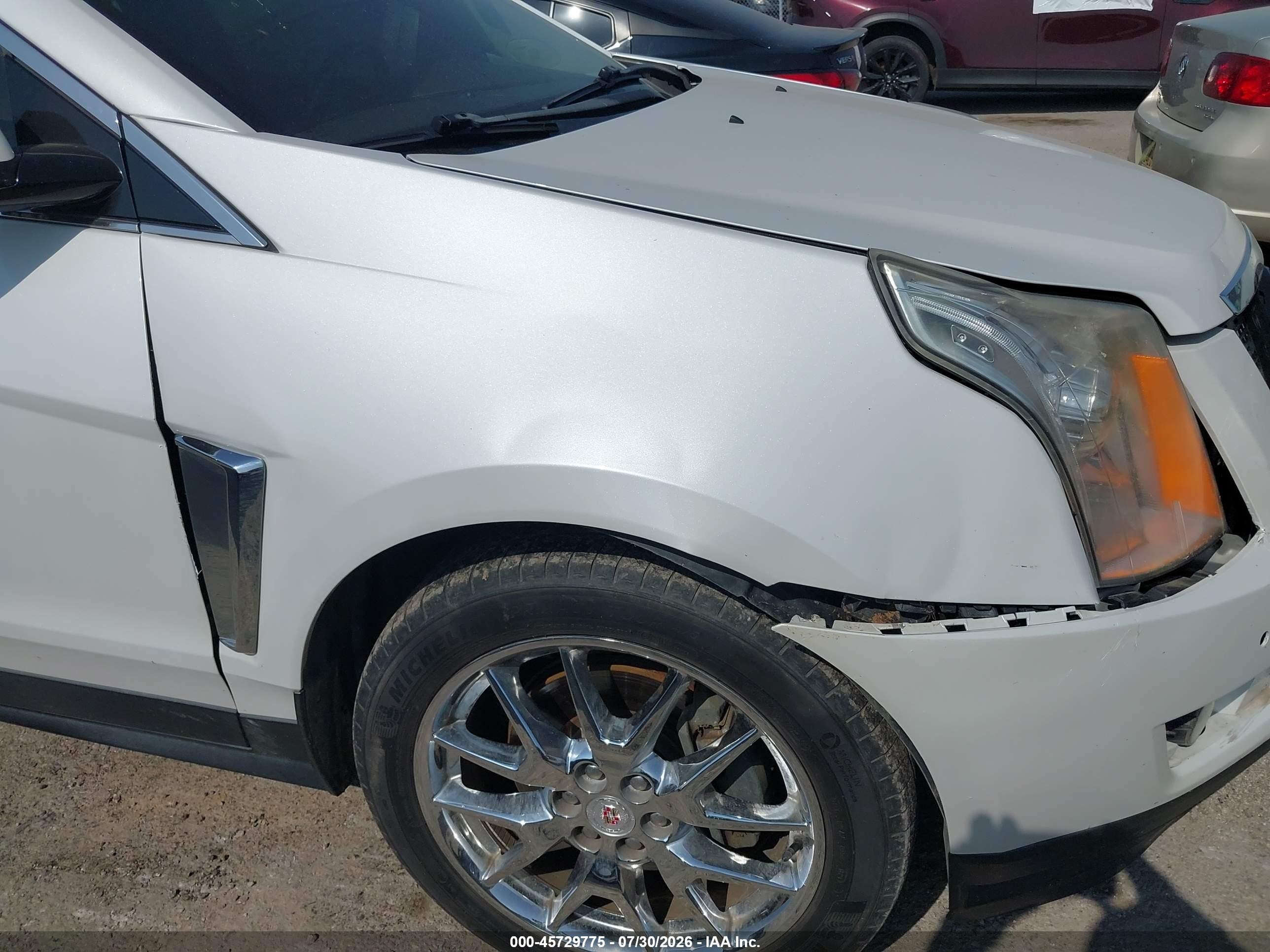 2014 Cadillac Srx Premium Collection White vin: 3GYFNGE33ES561570
