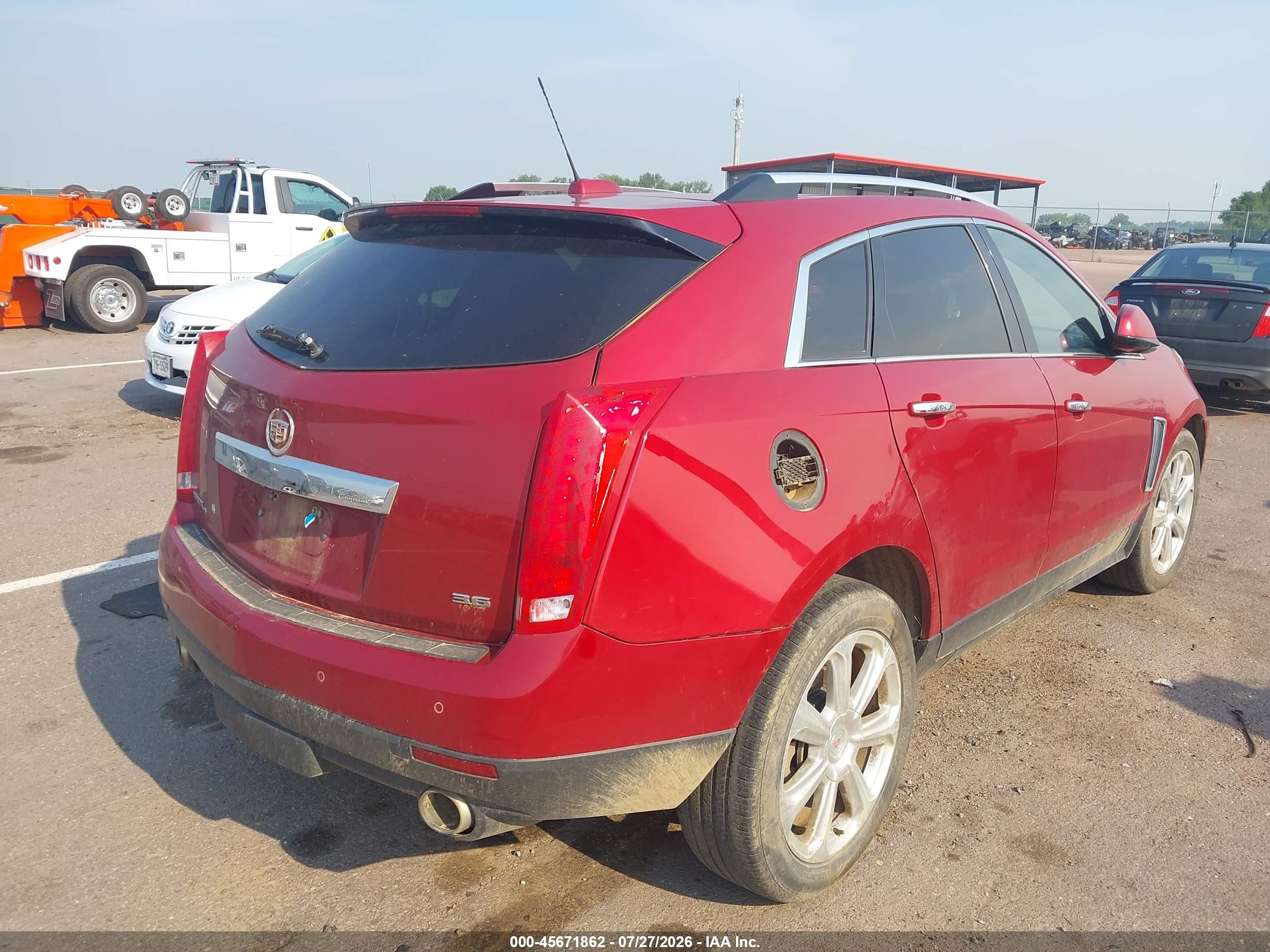 2015 Cadillac Srx Premium Collection Red vin: 3GYFNGE33FS545080