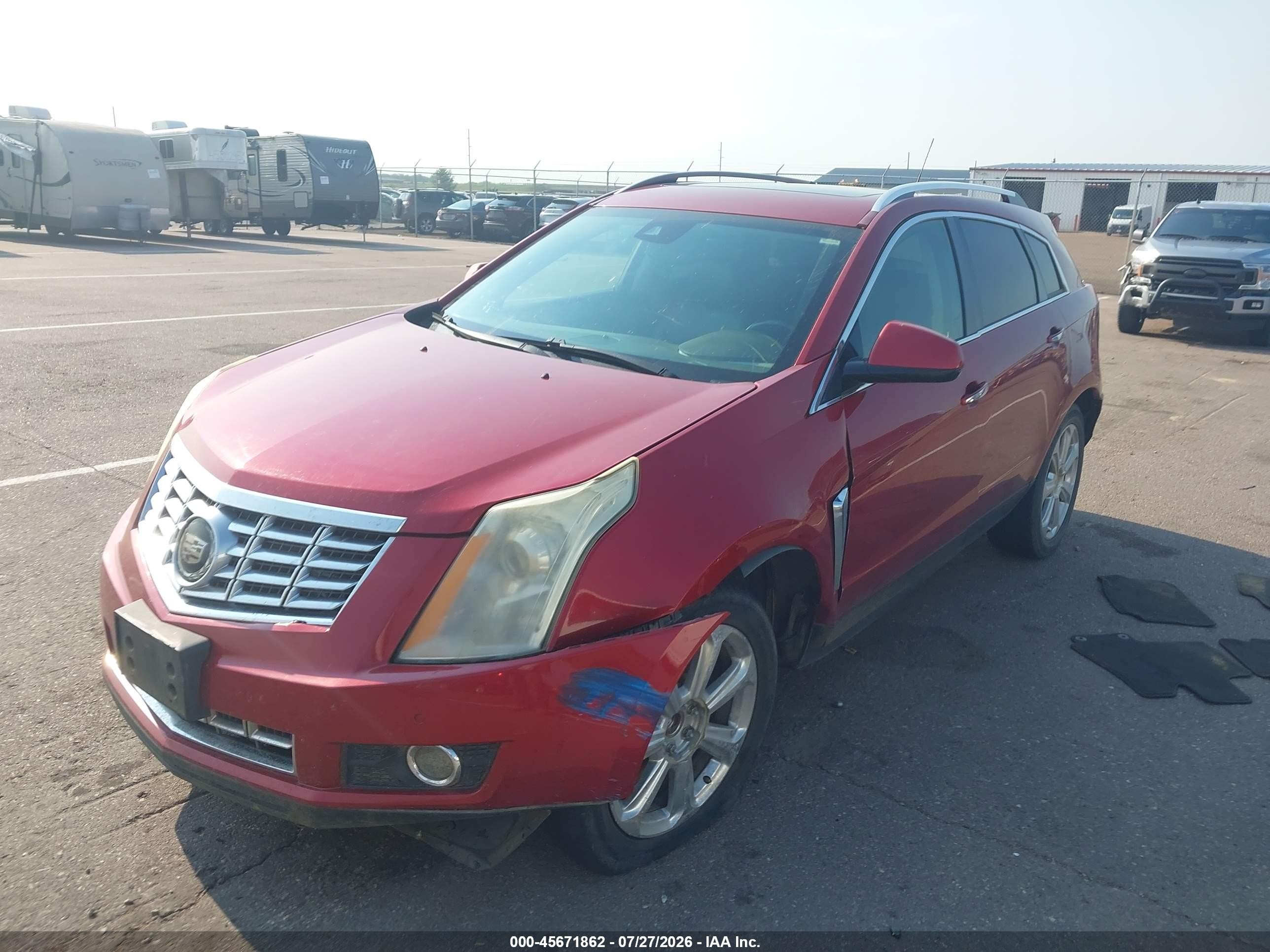 2015 Cadillac Srx Premium Collection Red vin: 3GYFNGE33FS545080
