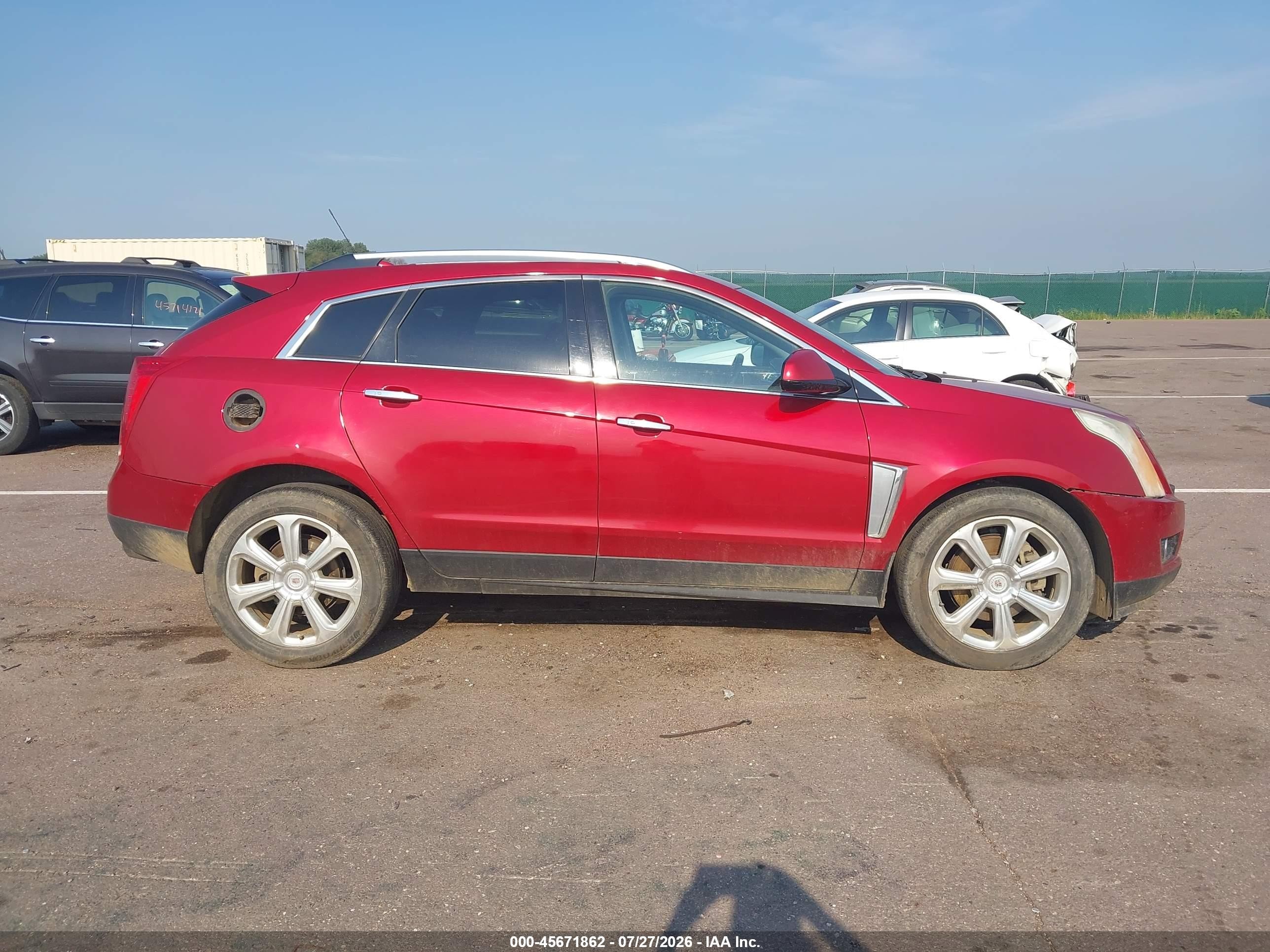 2015 Cadillac Srx Premium Collection Red vin: 3GYFNGE33FS545080