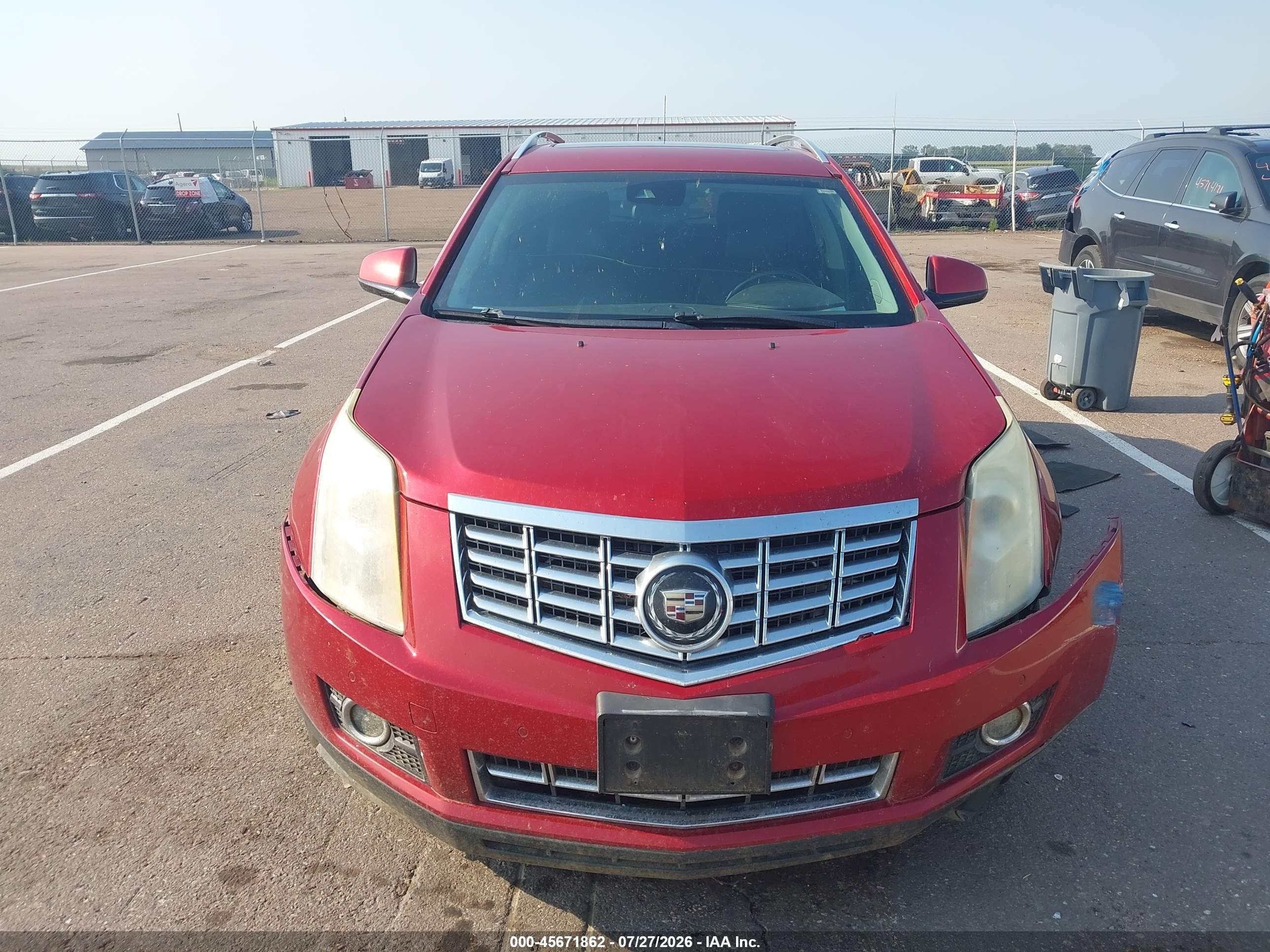 2015 Cadillac Srx Premium Collection Red vin: 3GYFNGE33FS545080
