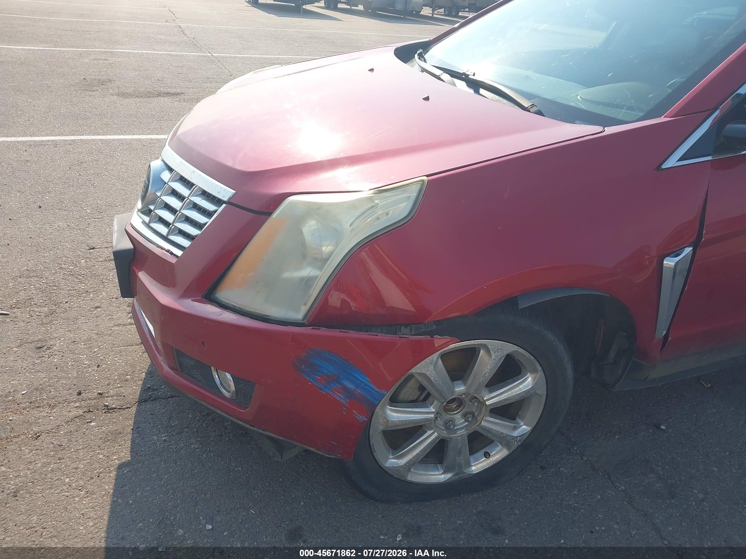 2015 Cadillac Srx Premium Collection Red vin: 3GYFNGE33FS545080
