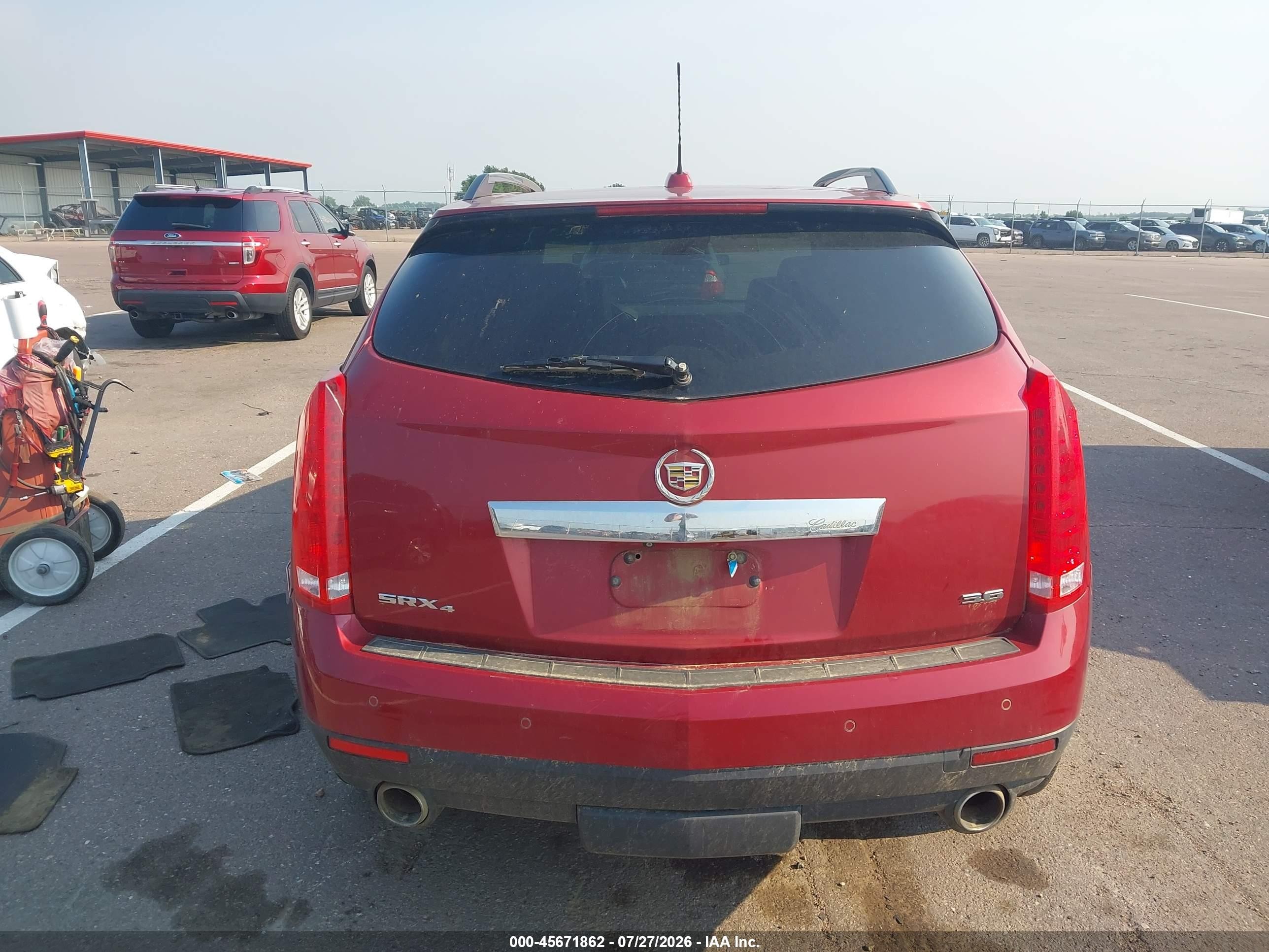 2015 Cadillac Srx Premium Collection Red vin: 3GYFNGE33FS545080