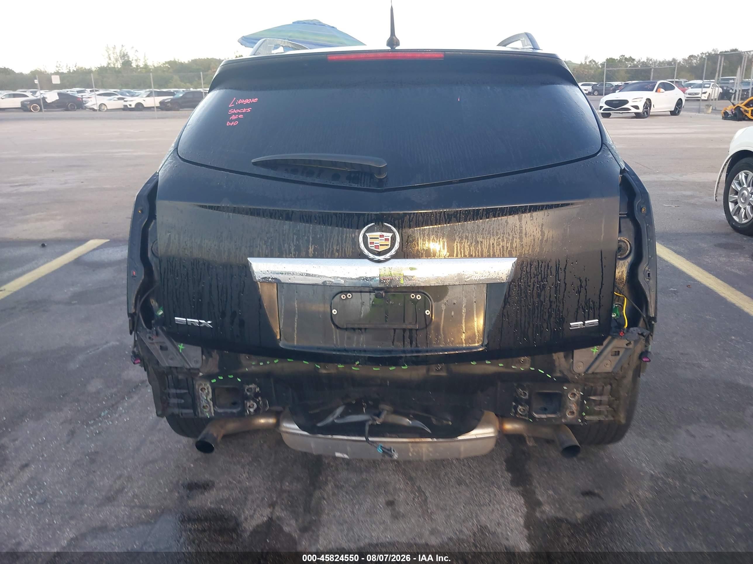 2012 Cadillac Srx Standard Black vin: 3GYFNGE34CS654420