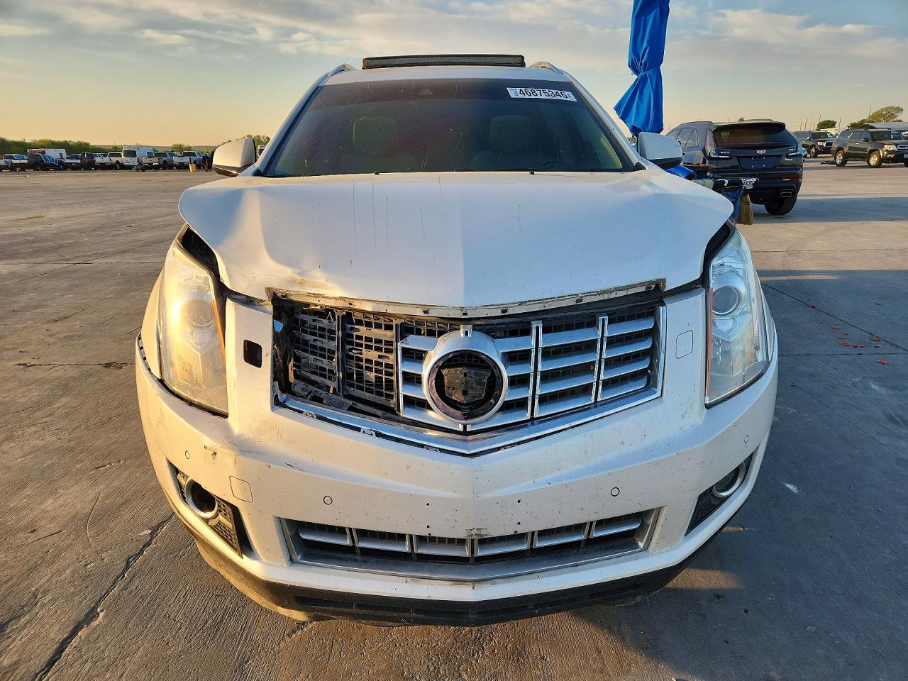 2014 Cadillac Srx Premium Collection White vin: 3GYFNGE34ES645767
