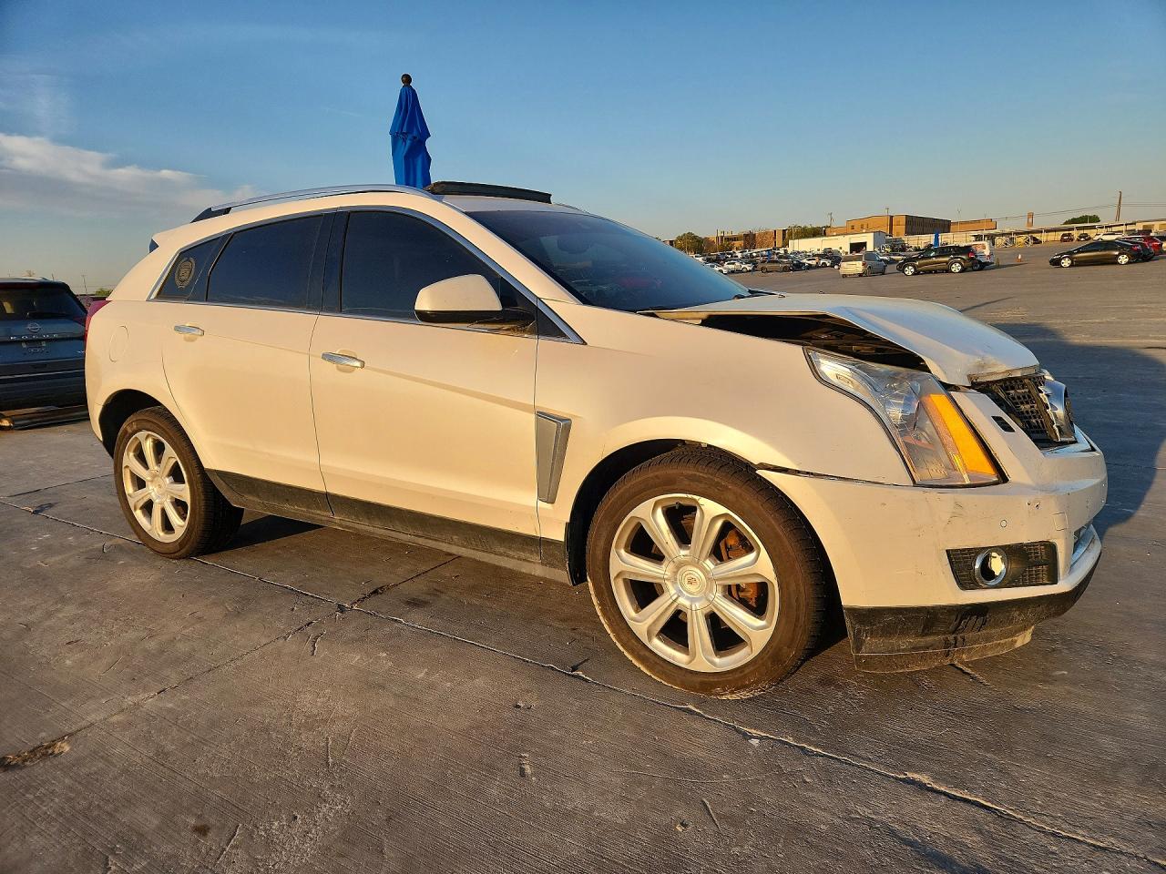 2014 Cadillac Srx Premium Collection White vin: 3GYFNGE34ES645767