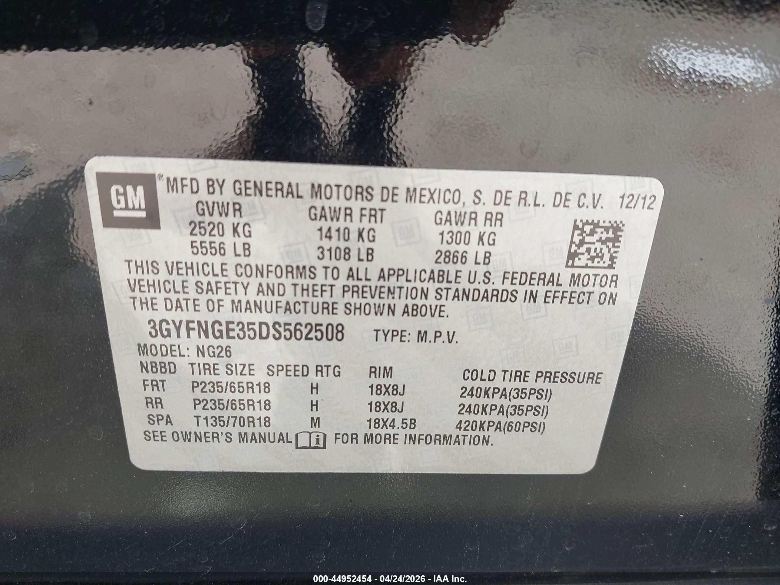 2013 Cadillac Srx Luxury Collection Black vin: 3GYFNGE35DS562508