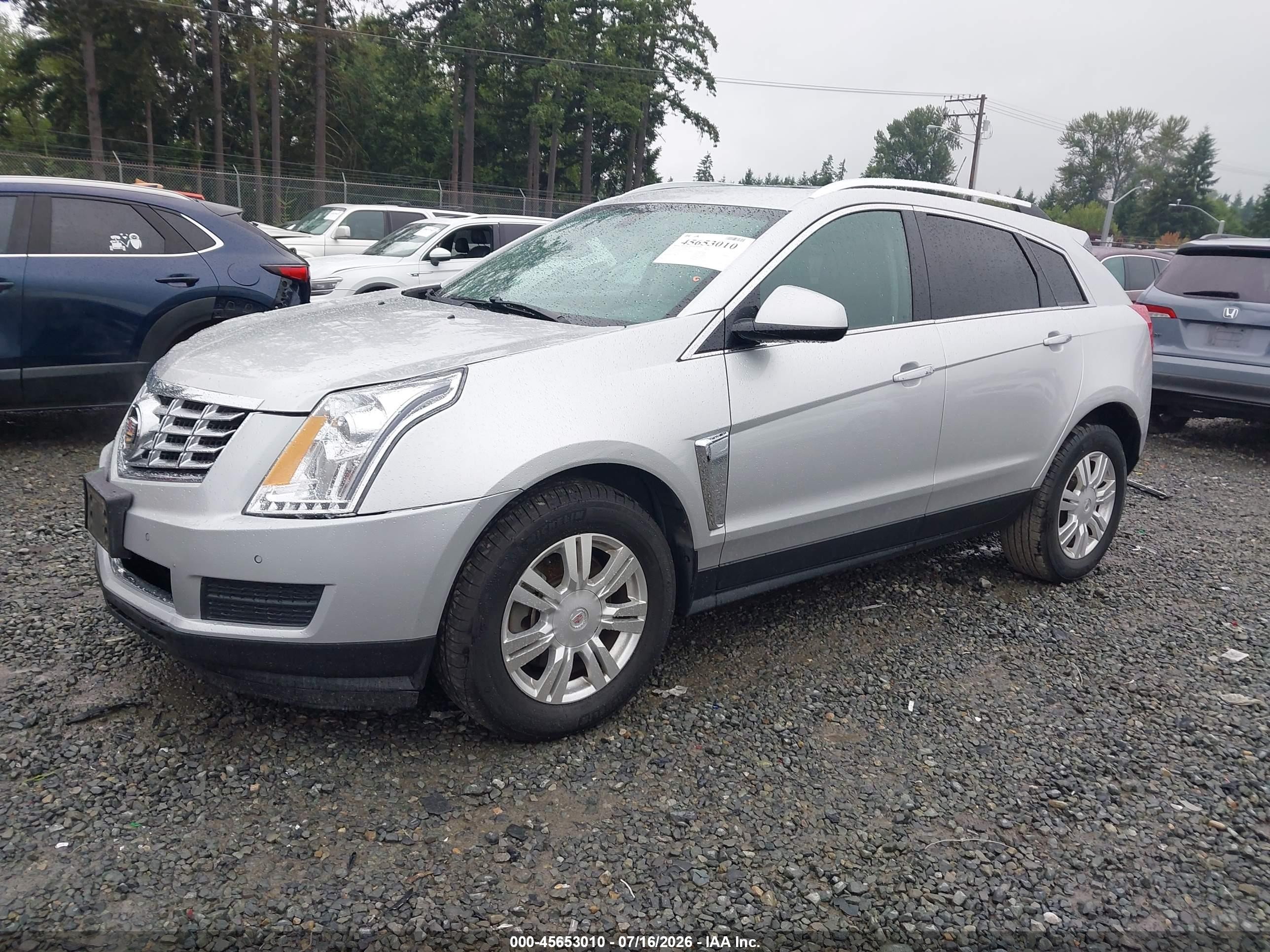 2013 Cadillac Srx Luxury Collection Серебряный vin: 3GYFNGE36DS607455