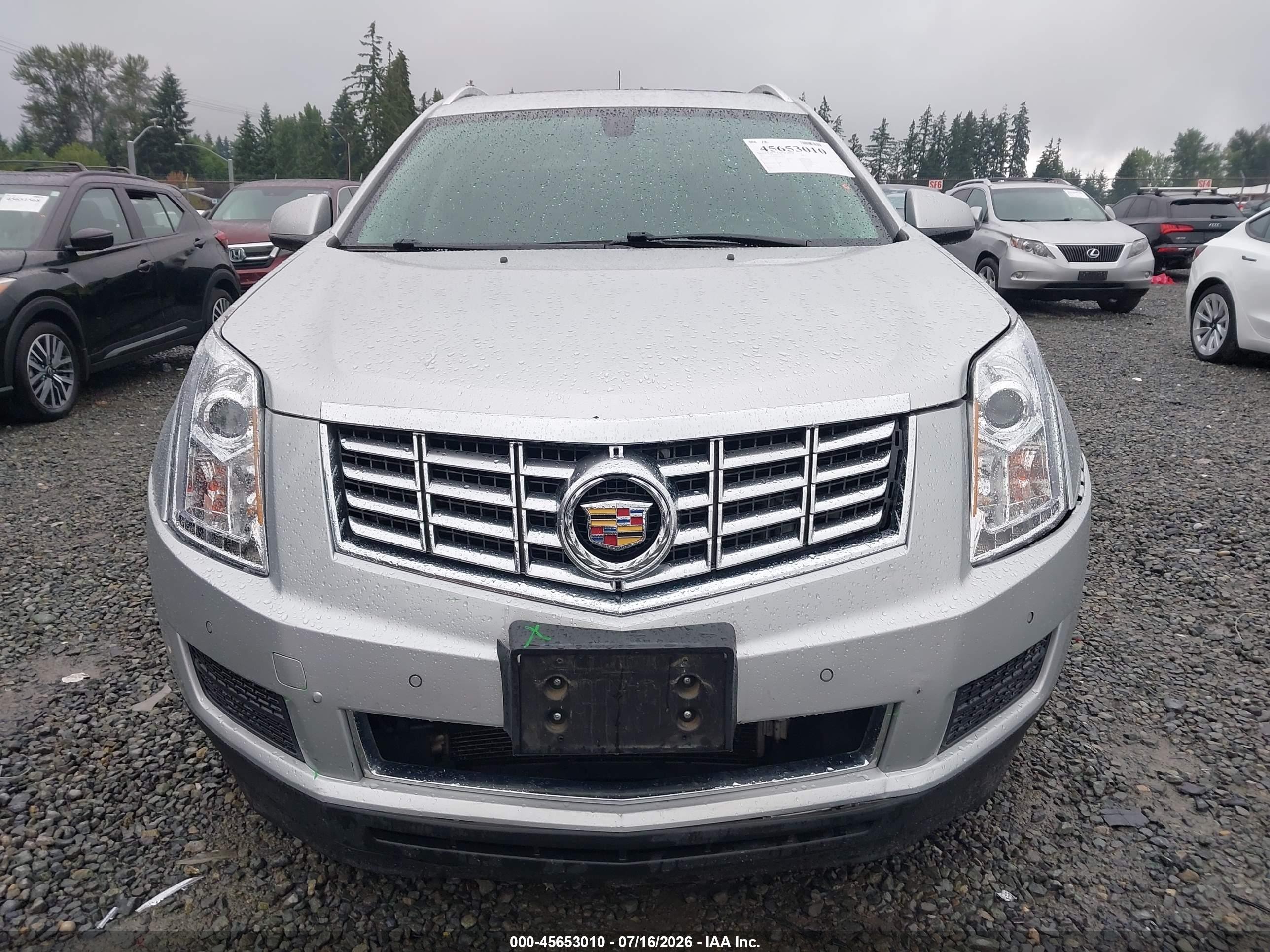 2013 Cadillac Srx Luxury Collection Серебряный vin: 3GYFNGE36DS607455