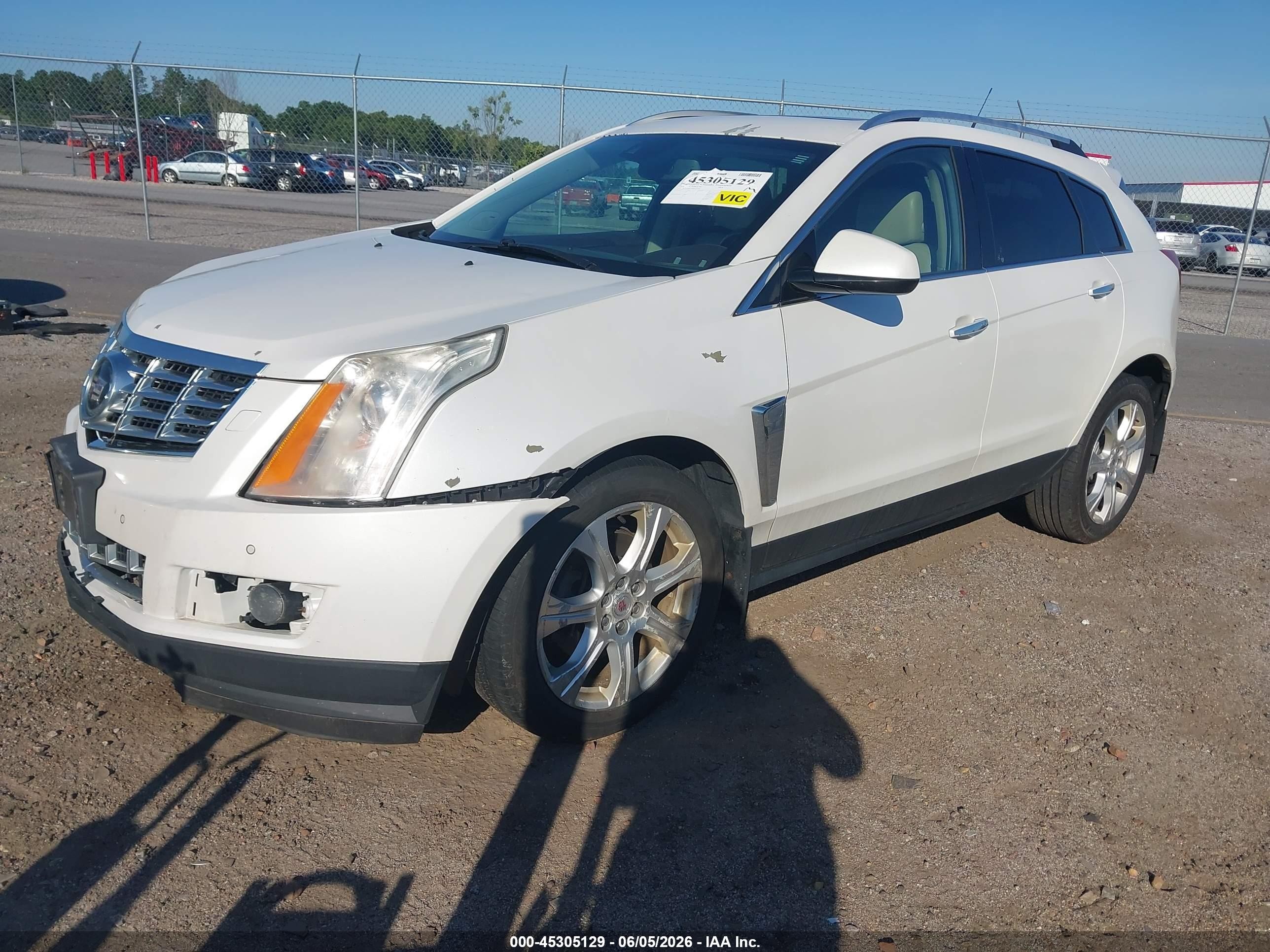 2014 Cadillac Srx Premium Collection White vin: 3GYFNGE36ES562714