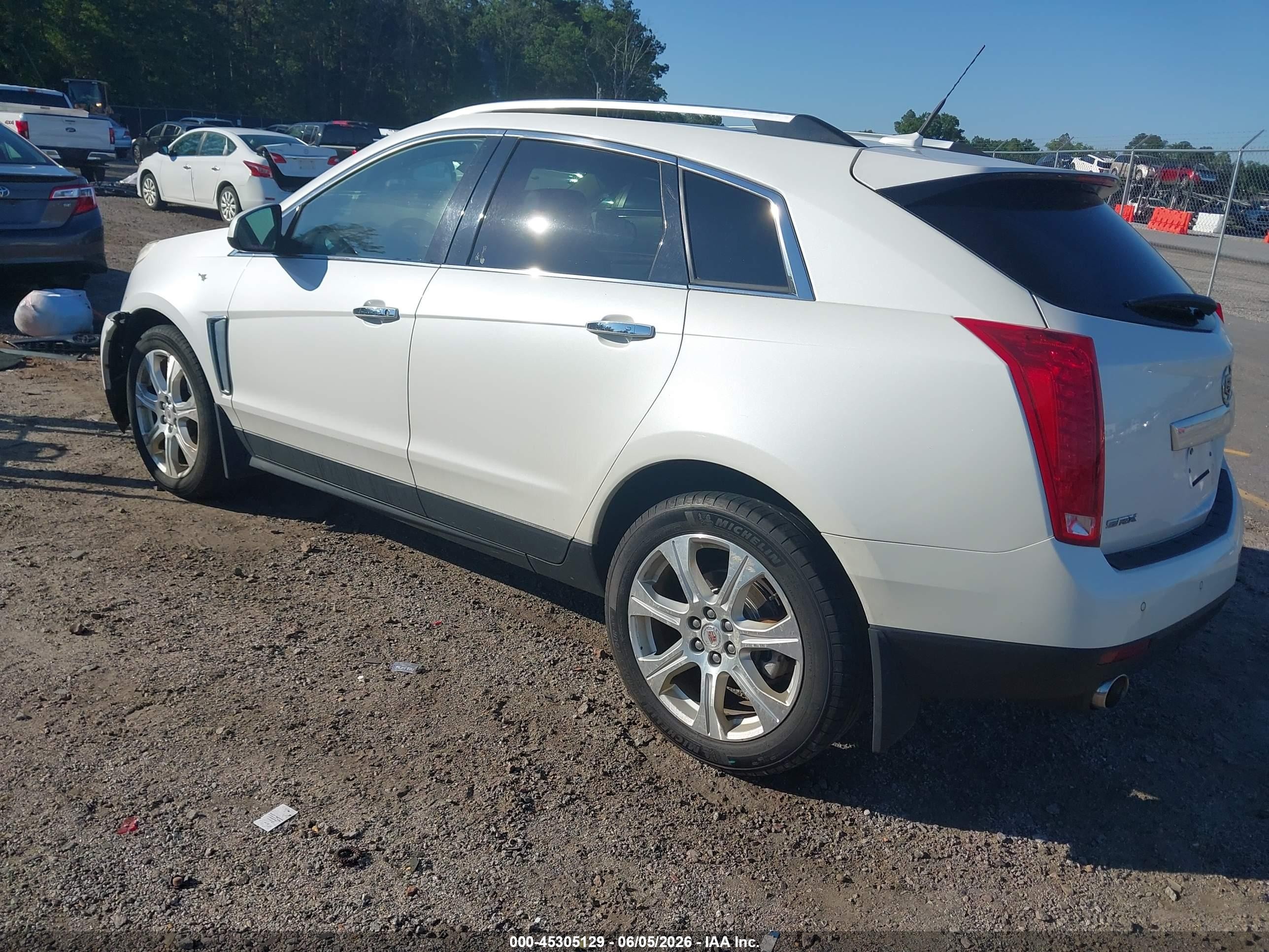 2014 Cadillac Srx Premium Collection White vin: 3GYFNGE36ES562714