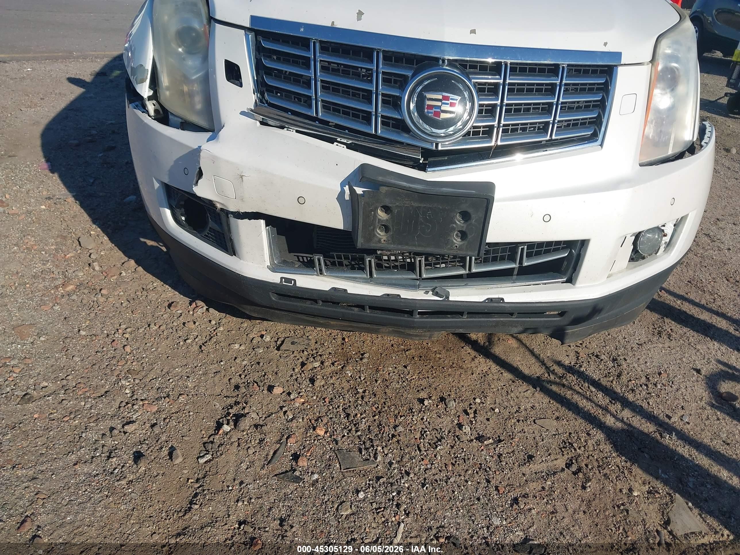2014 Cadillac Srx Premium Collection White vin: 3GYFNGE36ES562714