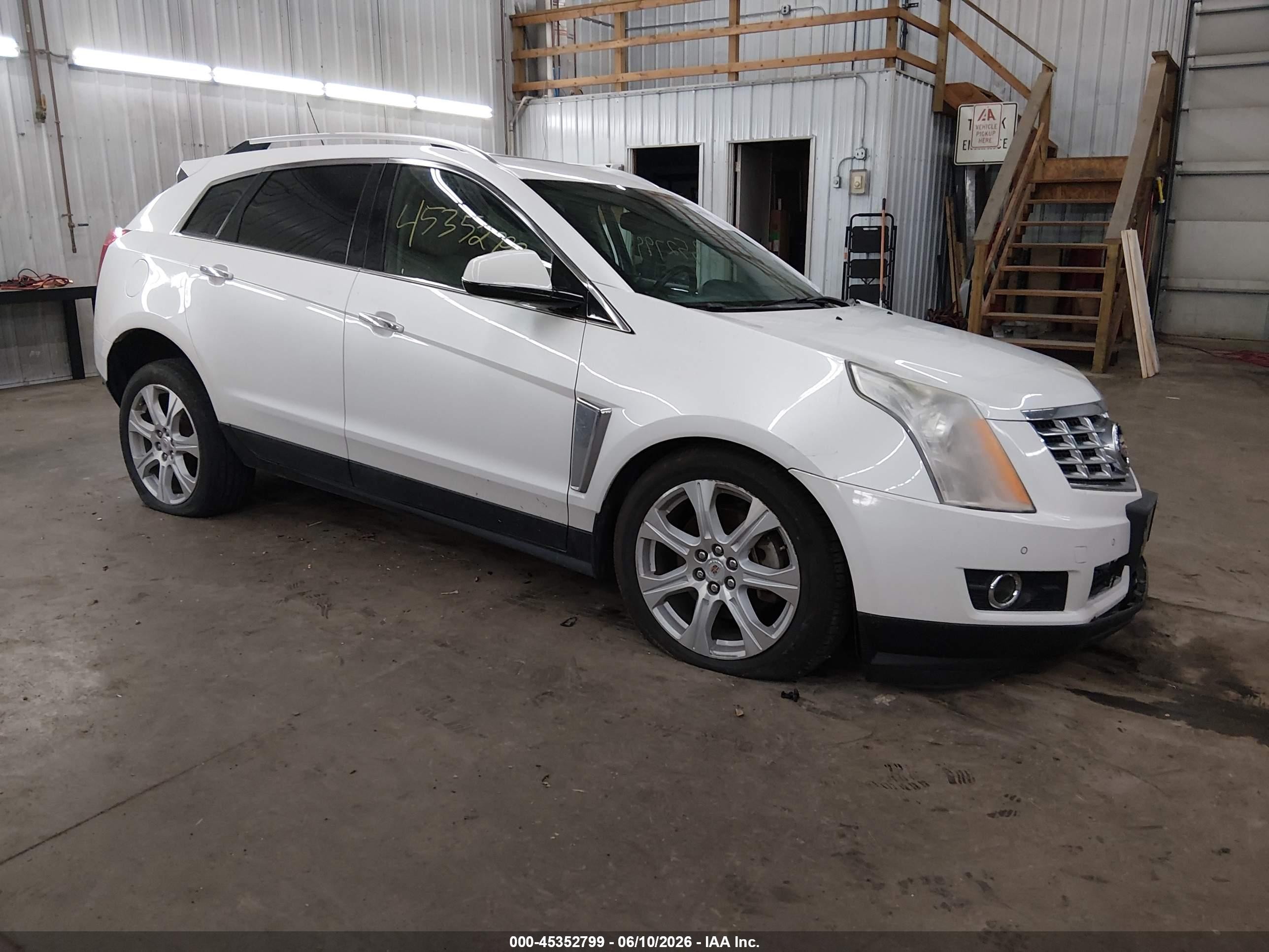 2015 Cadillac Srx Premium Collection White vin: 3GYFNGE36FS538057