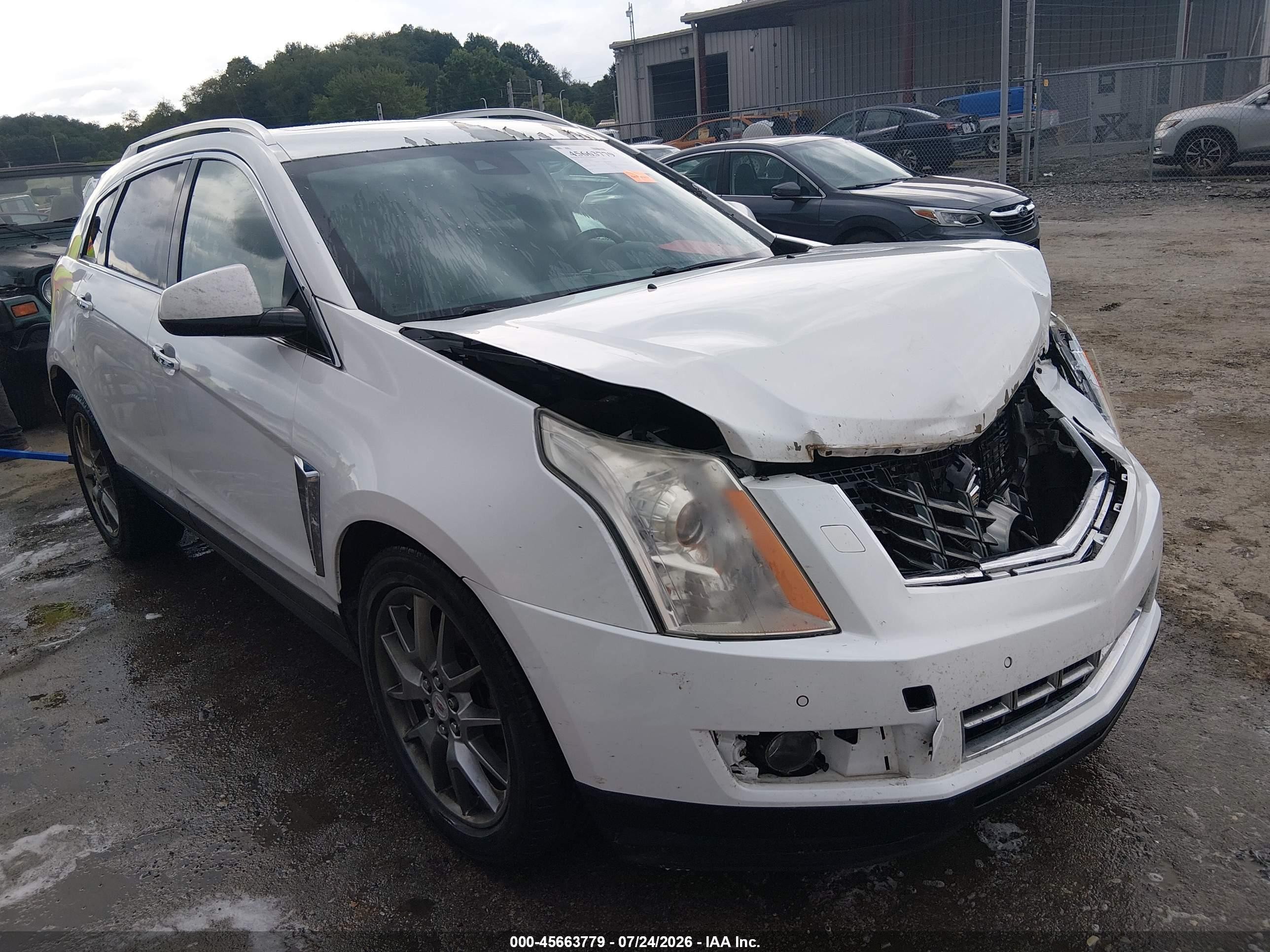 2014 Cadillac Srx Premium Collection White vin: 3GYFNGE37ES546974