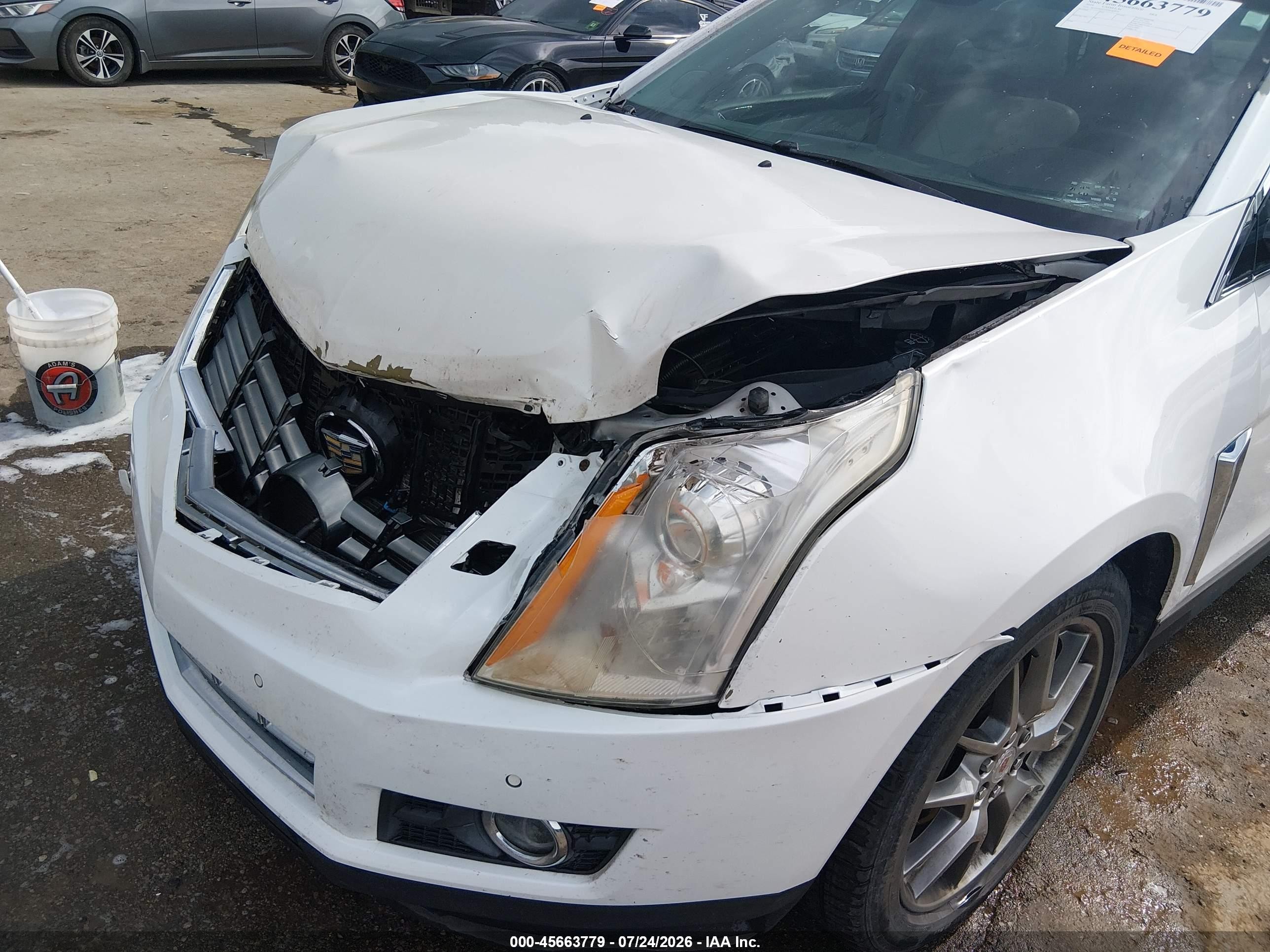 2014 Cadillac Srx Premium Collection White vin: 3GYFNGE37ES546974