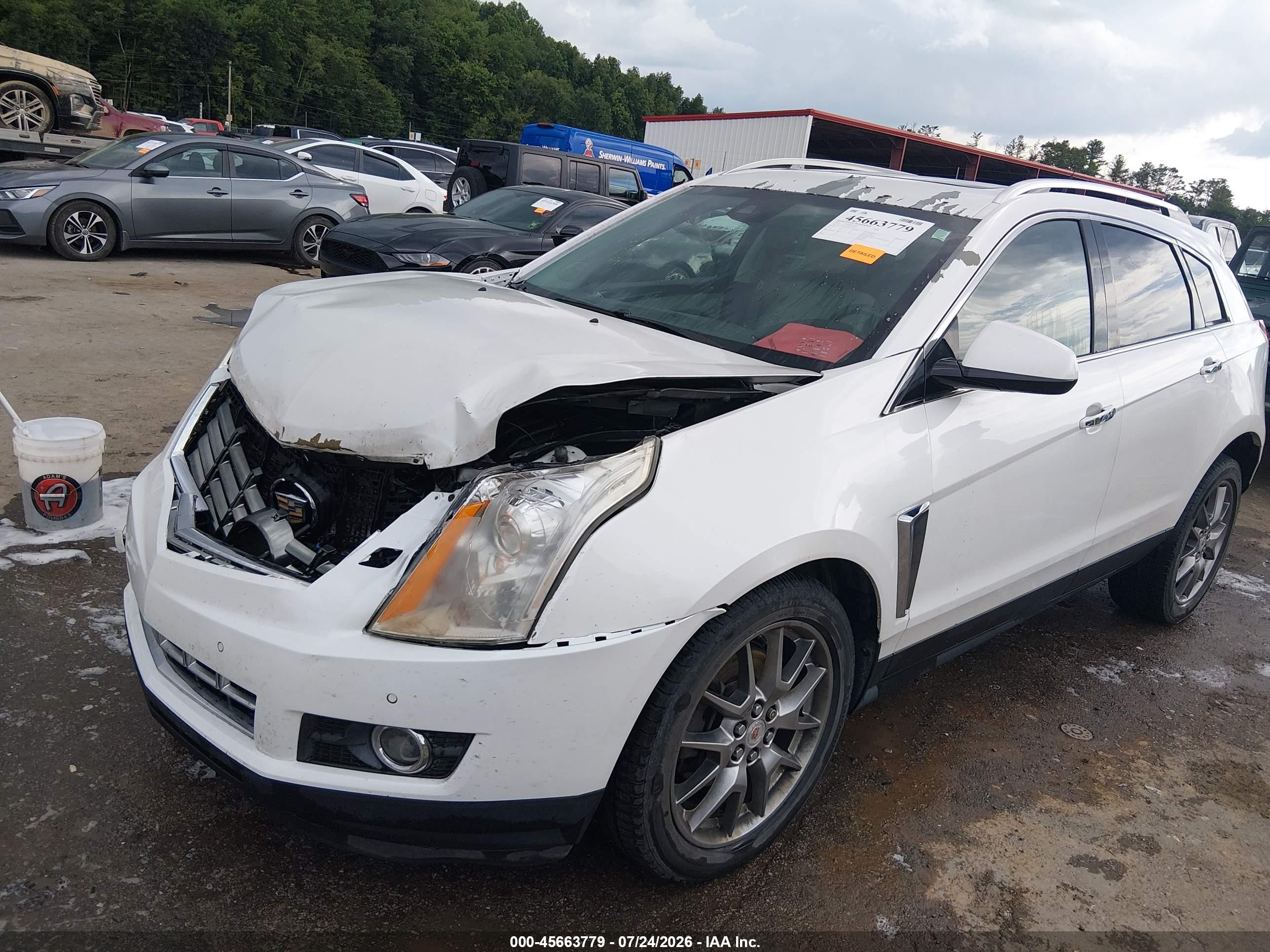 2014 Cadillac Srx Premium Collection White vin: 3GYFNGE37ES546974