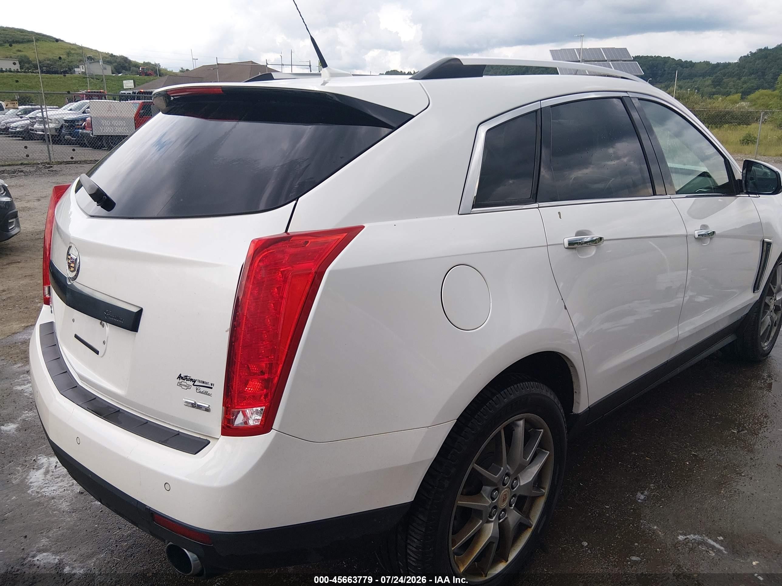 2014 Cadillac Srx Premium Collection White vin: 3GYFNGE37ES546974