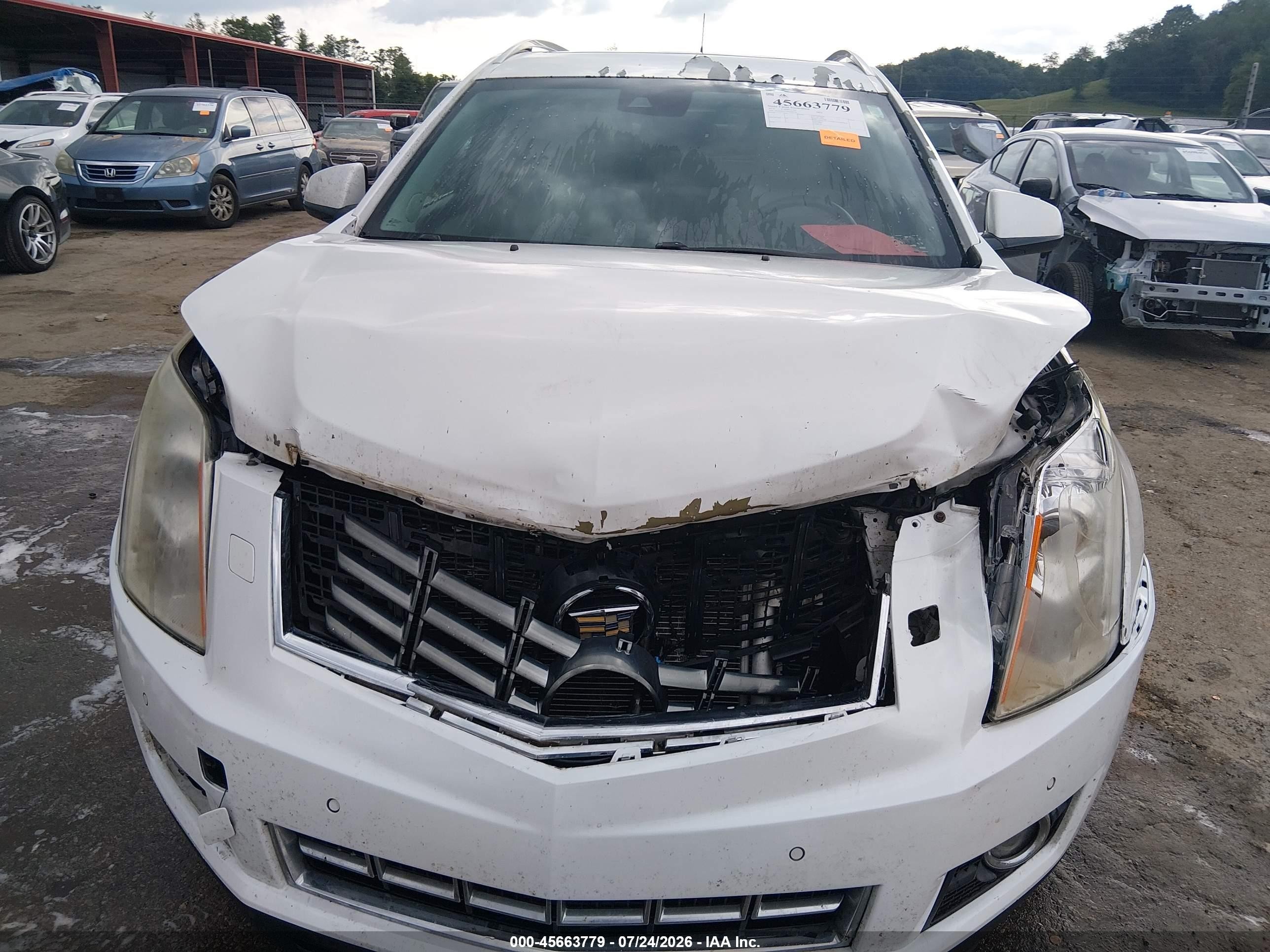 2014 Cadillac Srx Premium Collection White vin: 3GYFNGE37ES546974