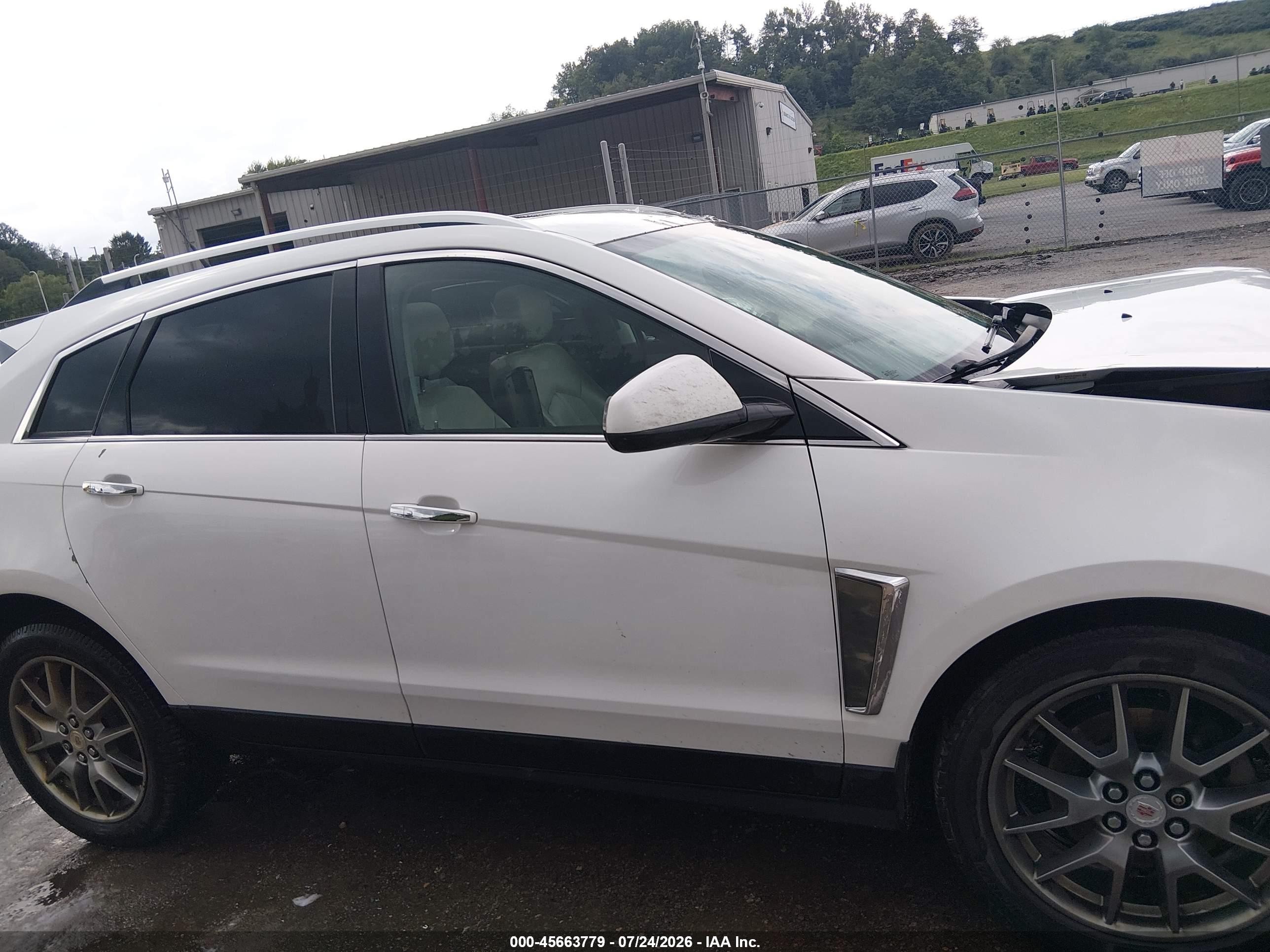 2014 Cadillac Srx Premium Collection White vin: 3GYFNGE37ES546974