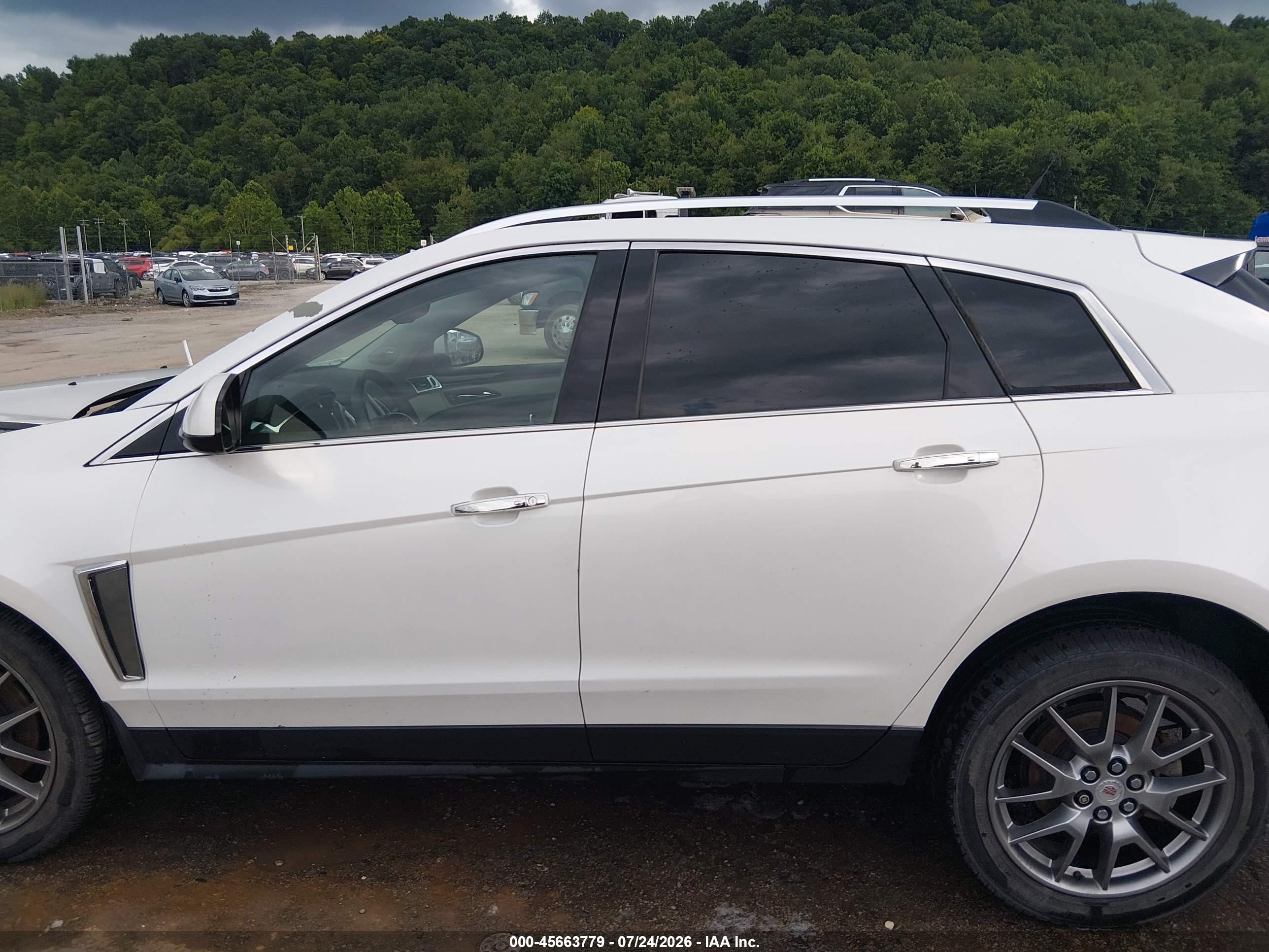2014 Cadillac Srx Premium Collection White vin: 3GYFNGE37ES546974