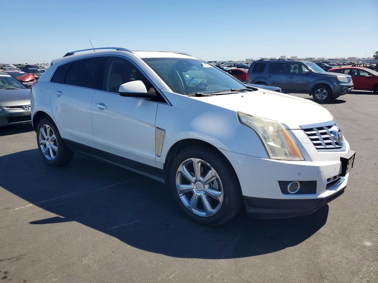 2014 Cadillac Srx Premium Collection White vin: 3GYFNGE37ES677435