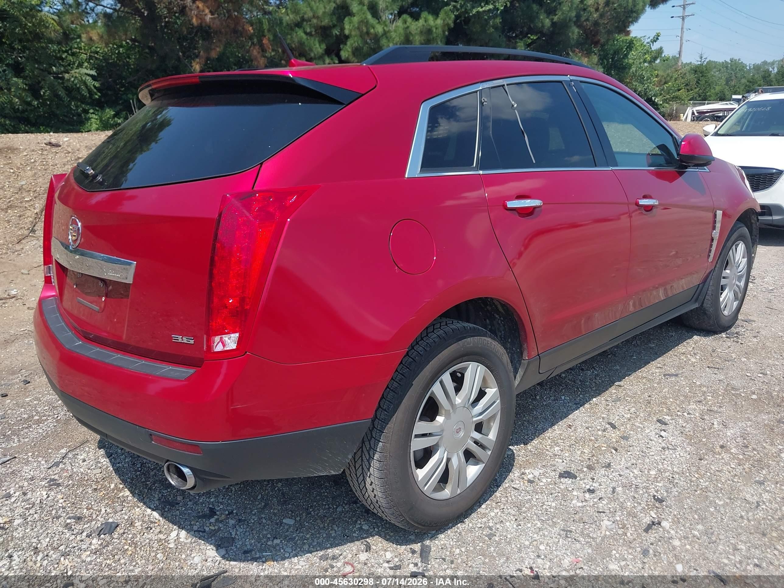 2012 Cadillac Srx Standard Красный vin: 3GYFNGE39CS655420