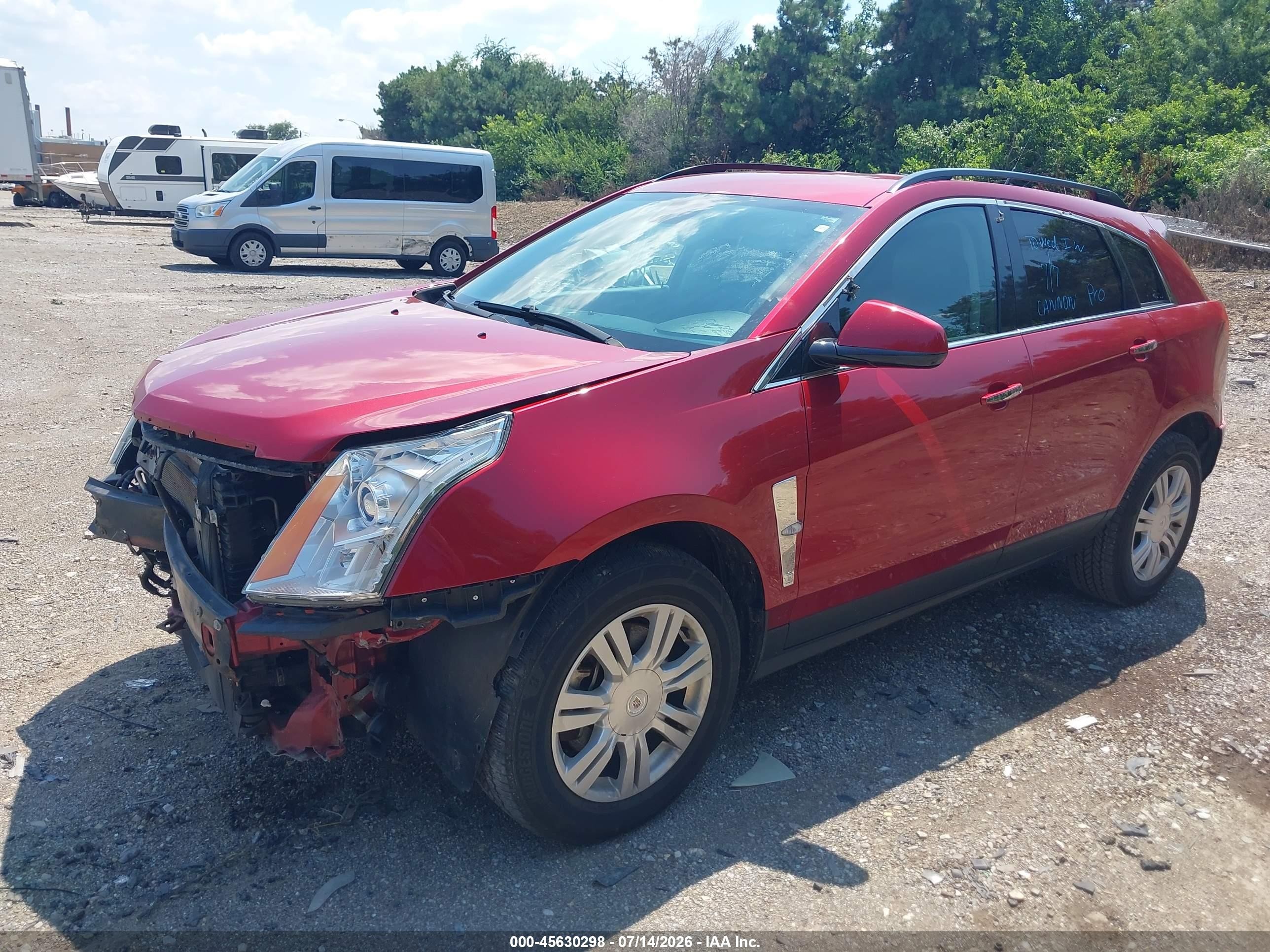 2012 Cadillac Srx Standard Красный vin: 3GYFNGE39CS655420