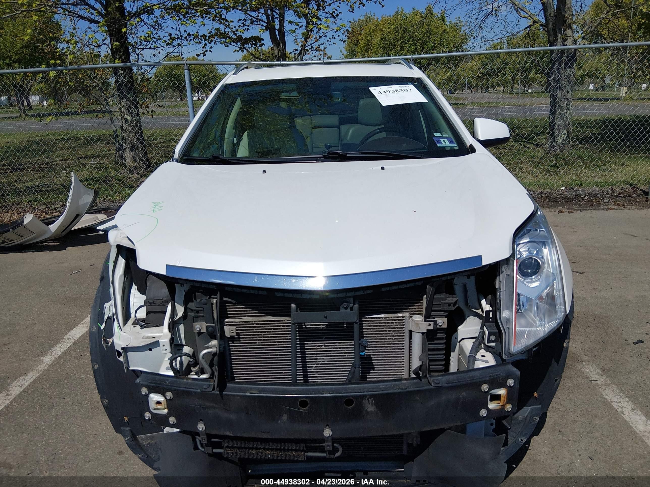 2013 Cadillac Srx Luxury Collection White vin: 3GYFNGE39DS629840