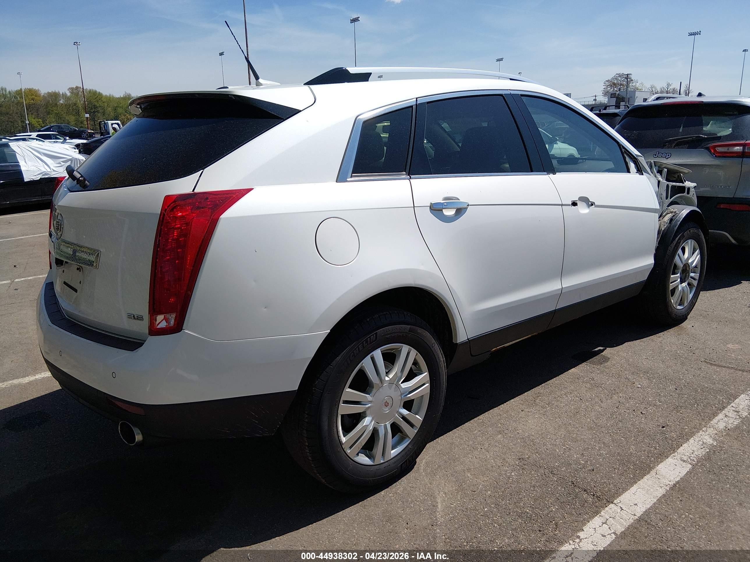 2013 Cadillac Srx Luxury Collection White vin: 3GYFNGE39DS629840