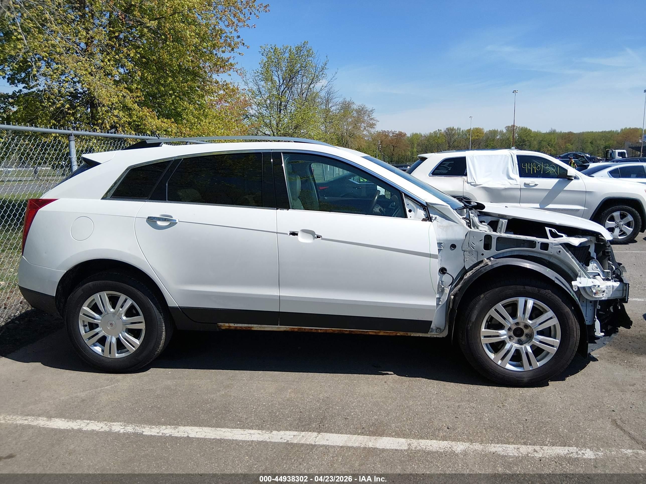 2013 Cadillac Srx Luxury Collection White vin: 3GYFNGE39DS629840