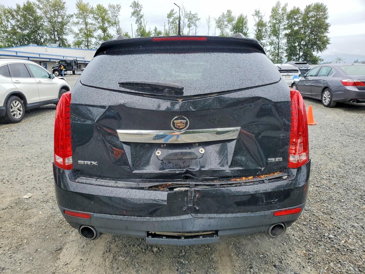 2012 Cadillac Srx Black vin: 3GYFNGE3XCS654843