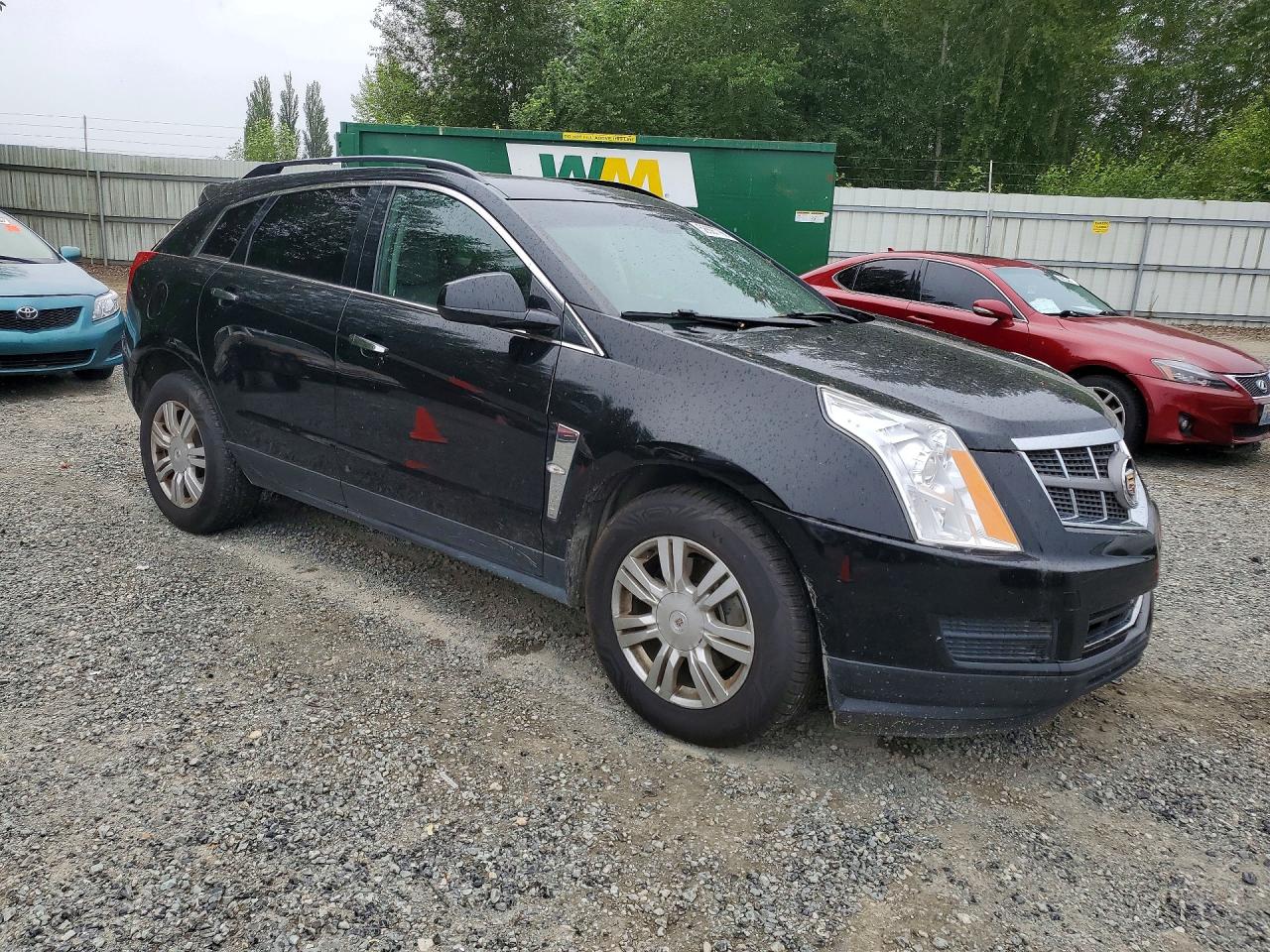 2012 Cadillac Srx Black vin: 3GYFNGE3XCS654843