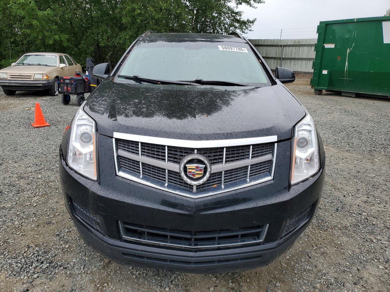 2012 Cadillac Srx Black vin: 3GYFNGE3XCS654843
