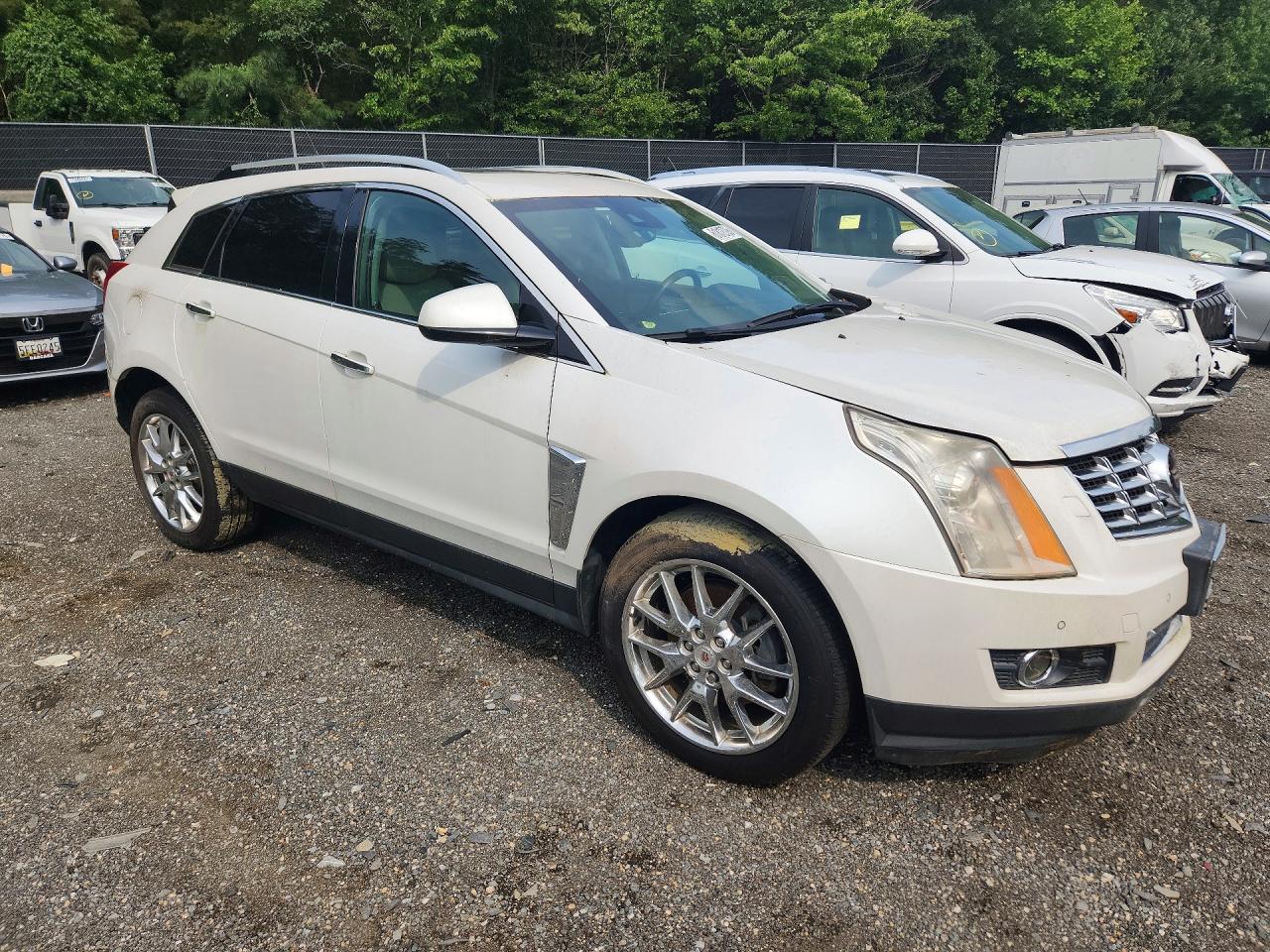 2014 Cadillac Srx Premium Collection White vin: 3GYFNGE3XES533362