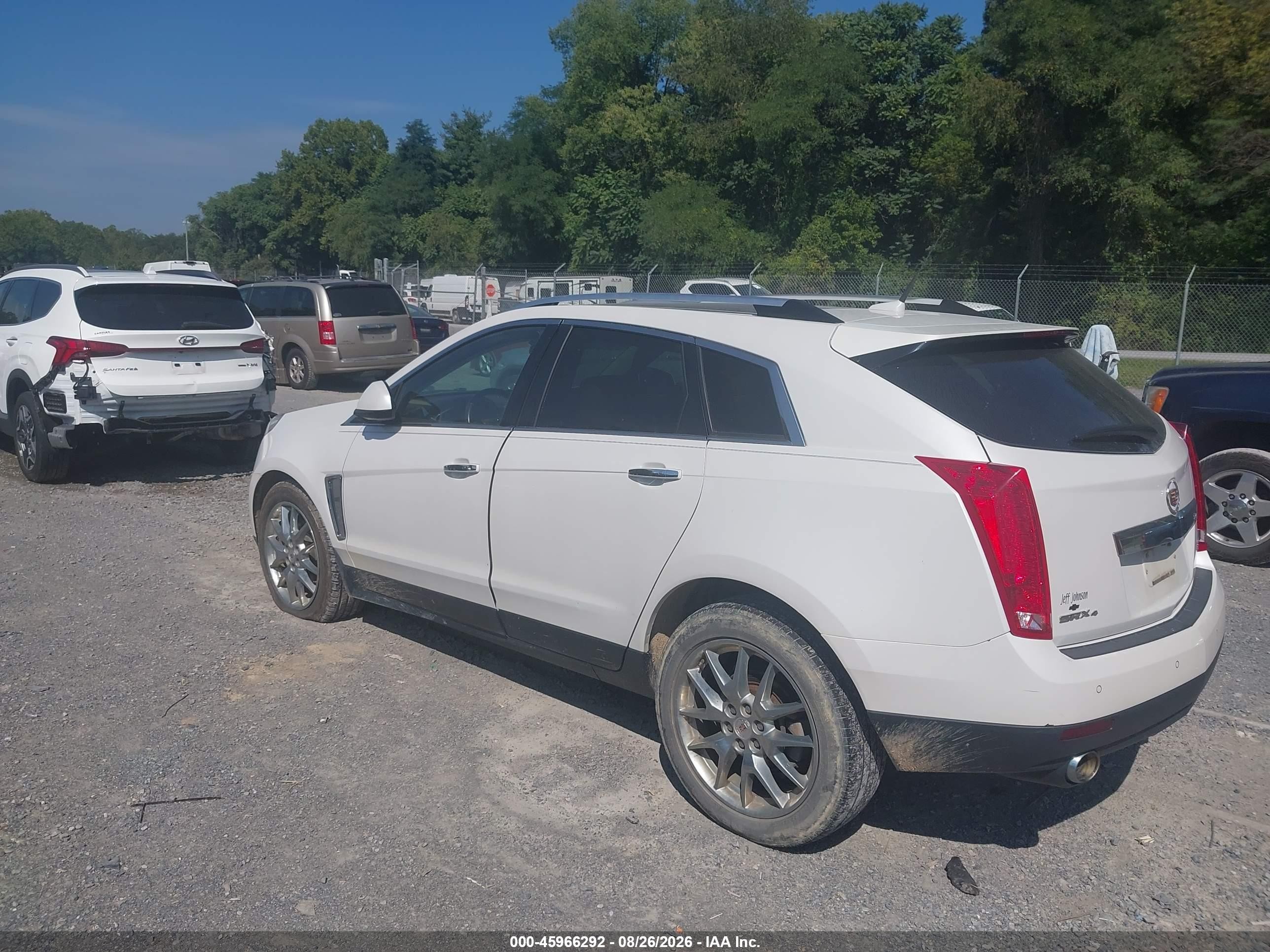 2014 Cadillac Srx Premium Collection White vin: 3GYFNGE3XES561808