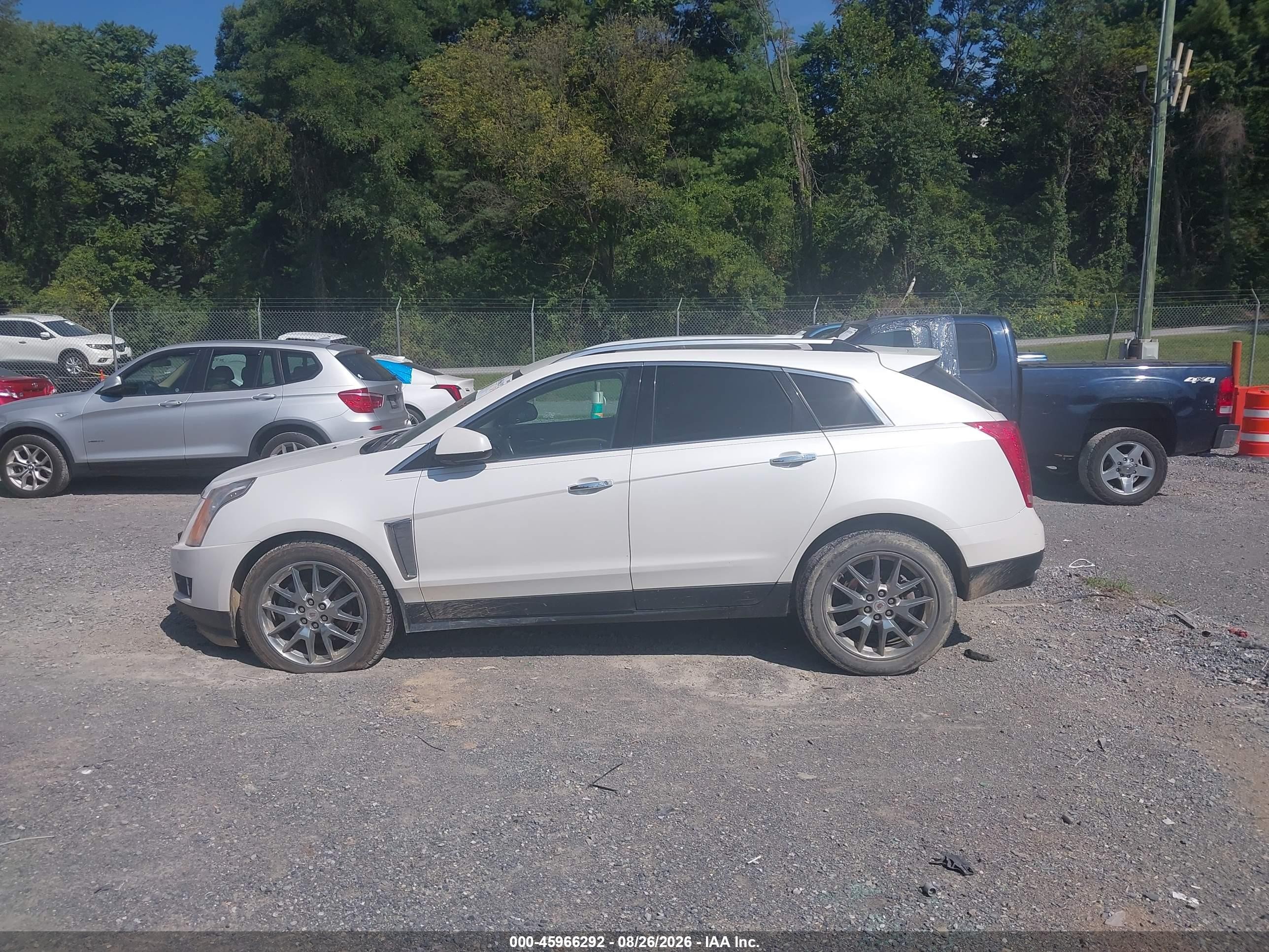 2014 Cadillac Srx Premium Collection White vin: 3GYFNGE3XES561808