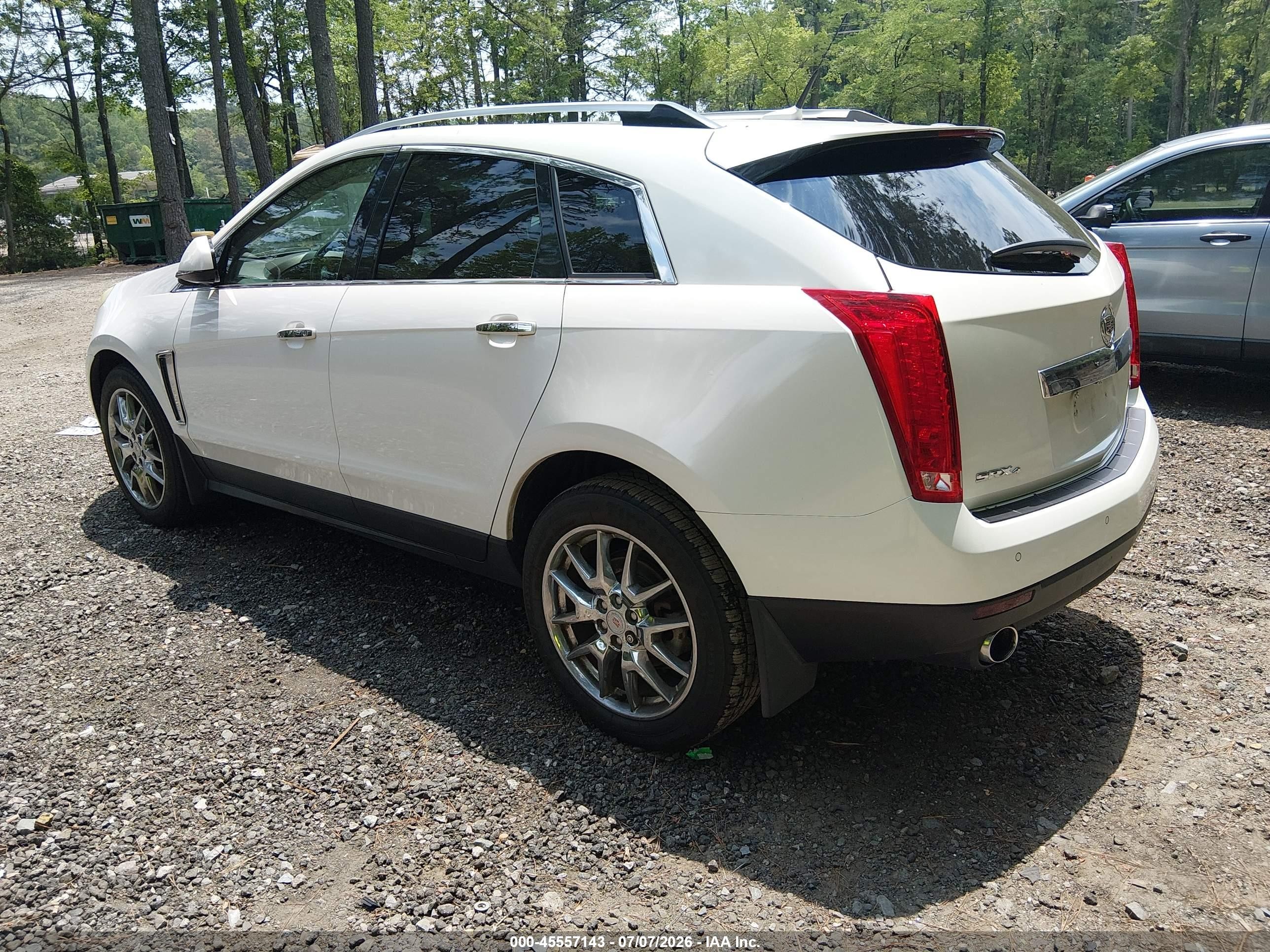 2014 Cadillac Srx Premium Collection White vin: 3GYFNGE3XES575787