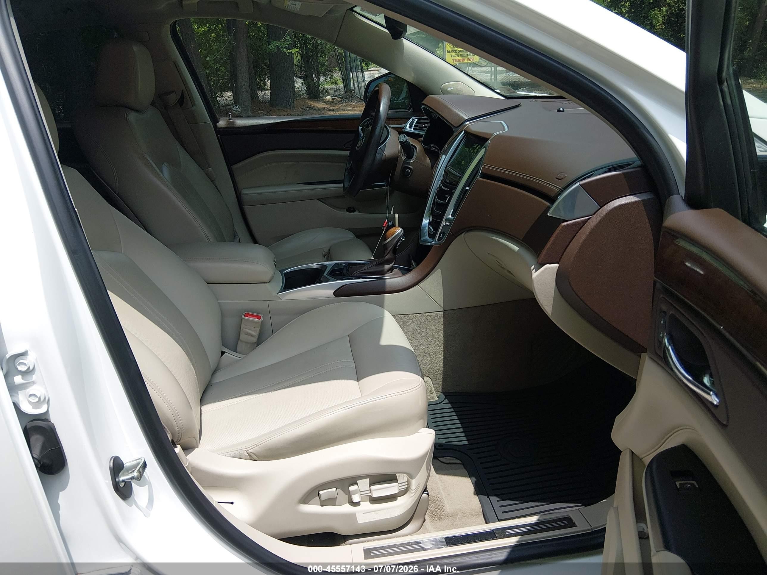 2014 Cadillac Srx Premium Collection White vin: 3GYFNGE3XES575787