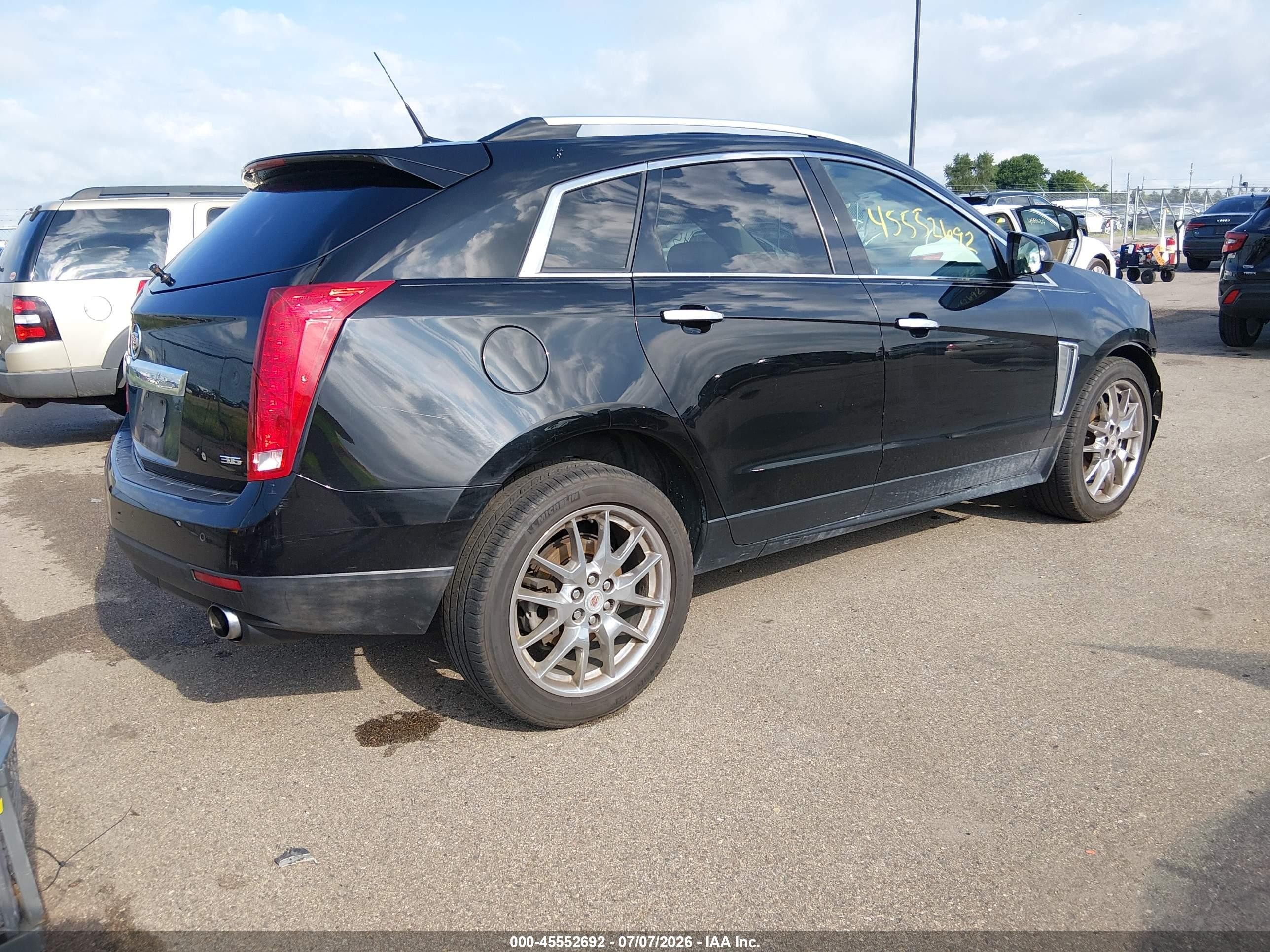 2013 Cadillac Srx Performance Collection Black vin: 3GYFNHE30DS525758