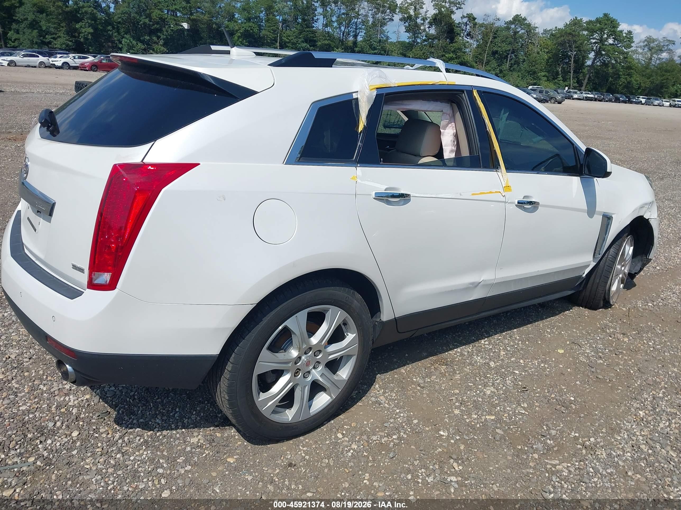 2013 Cadillac Srx Performance Collection White vin: 3GYFNHE31DS565881