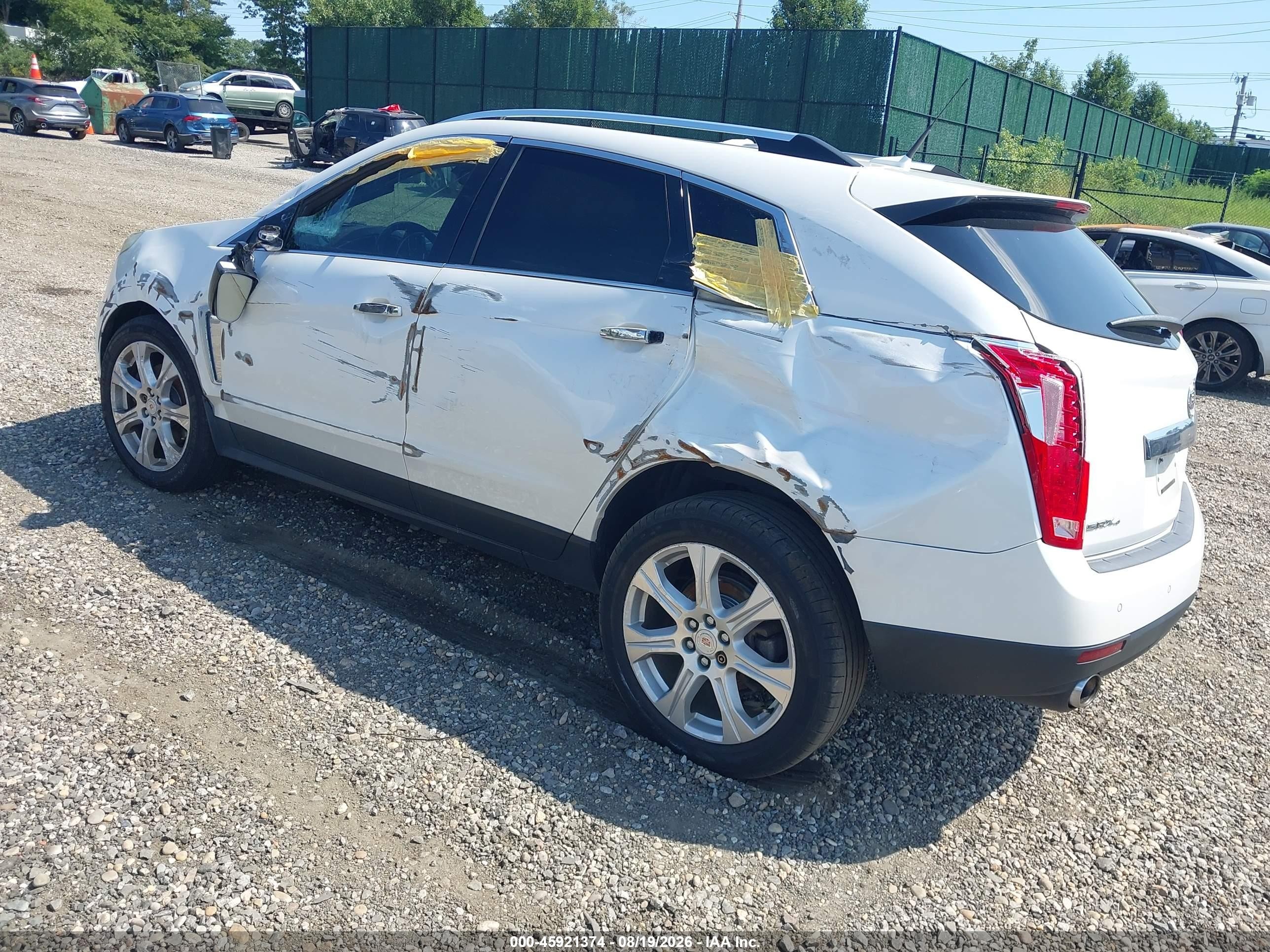 2013 Cadillac Srx Performance Collection White vin: 3GYFNHE31DS565881