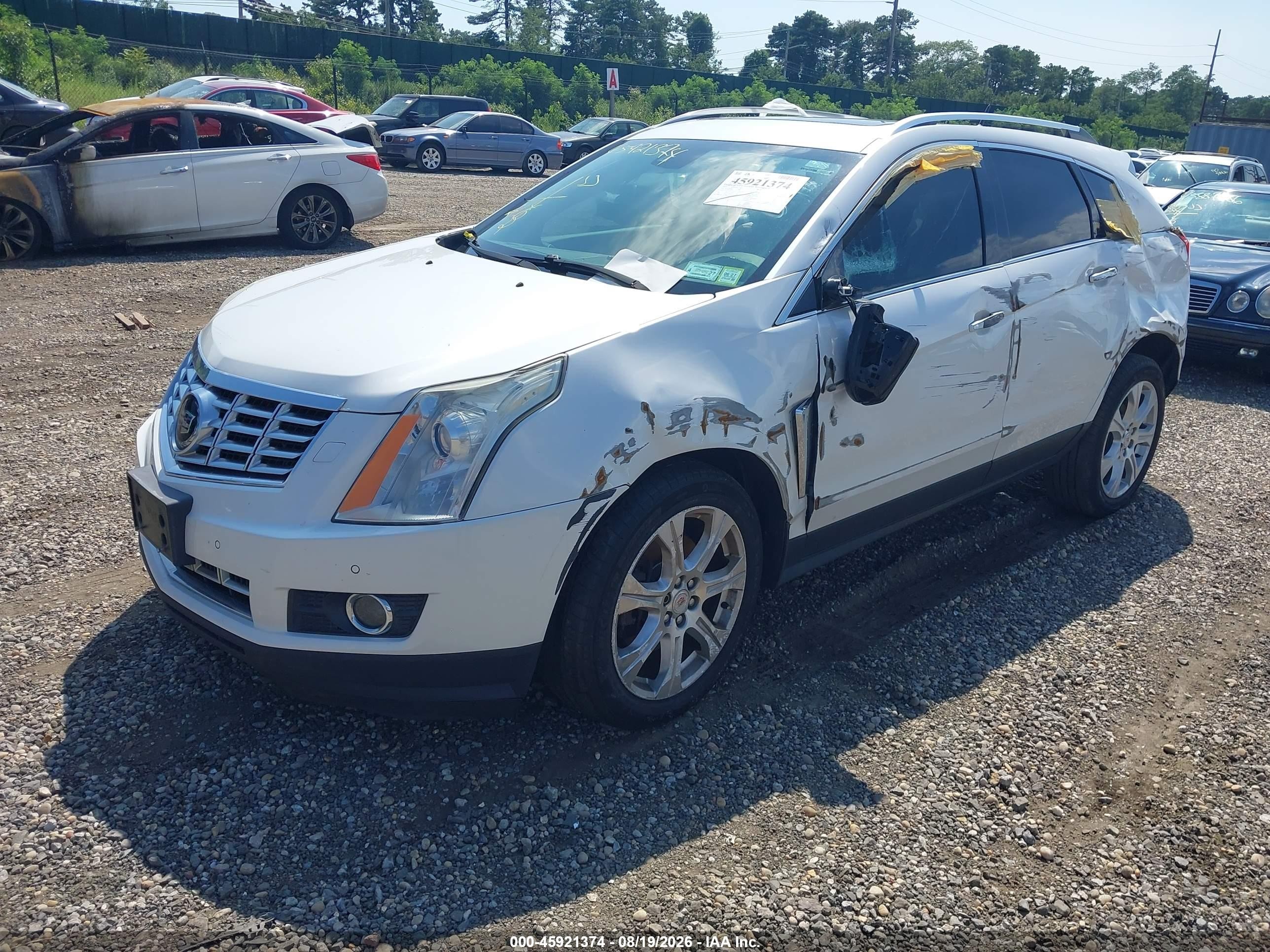 2013 Cadillac Srx Performance Collection White vin: 3GYFNHE31DS565881
