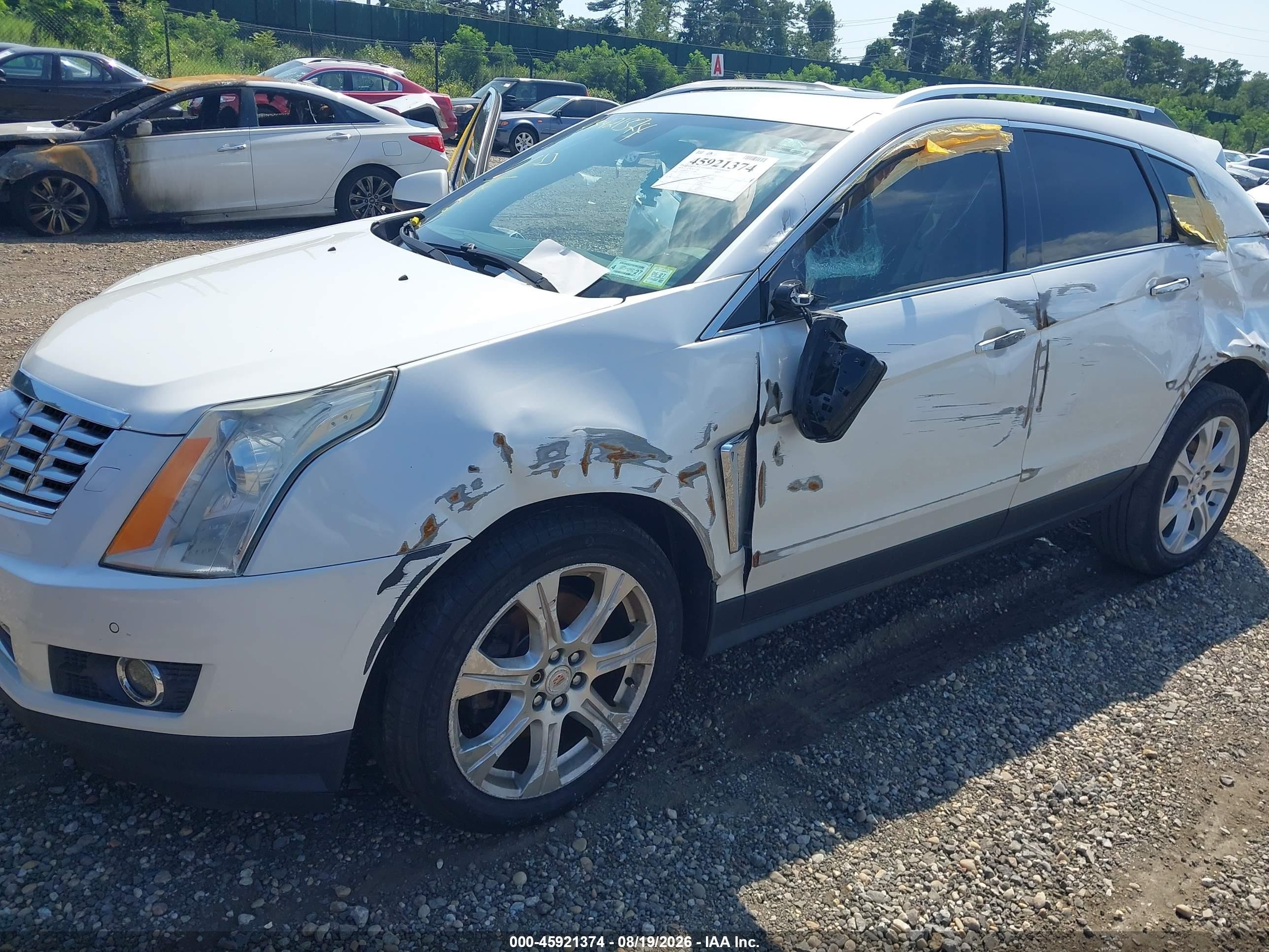 2013 Cadillac Srx Performance Collection White vin: 3GYFNHE31DS565881