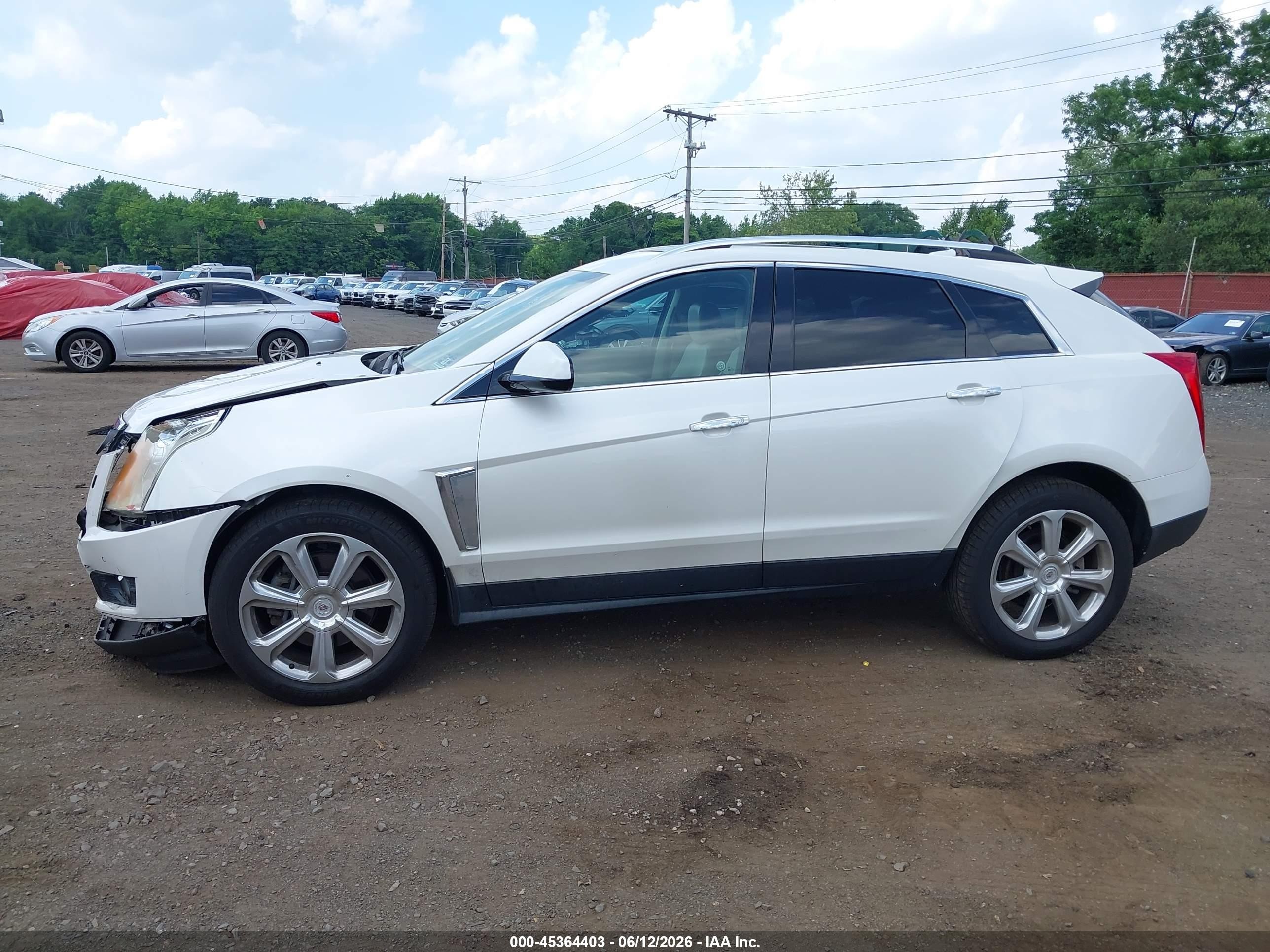2013 Cadillac Srx Performance Collection White vin: 3GYFNHE32DS590756