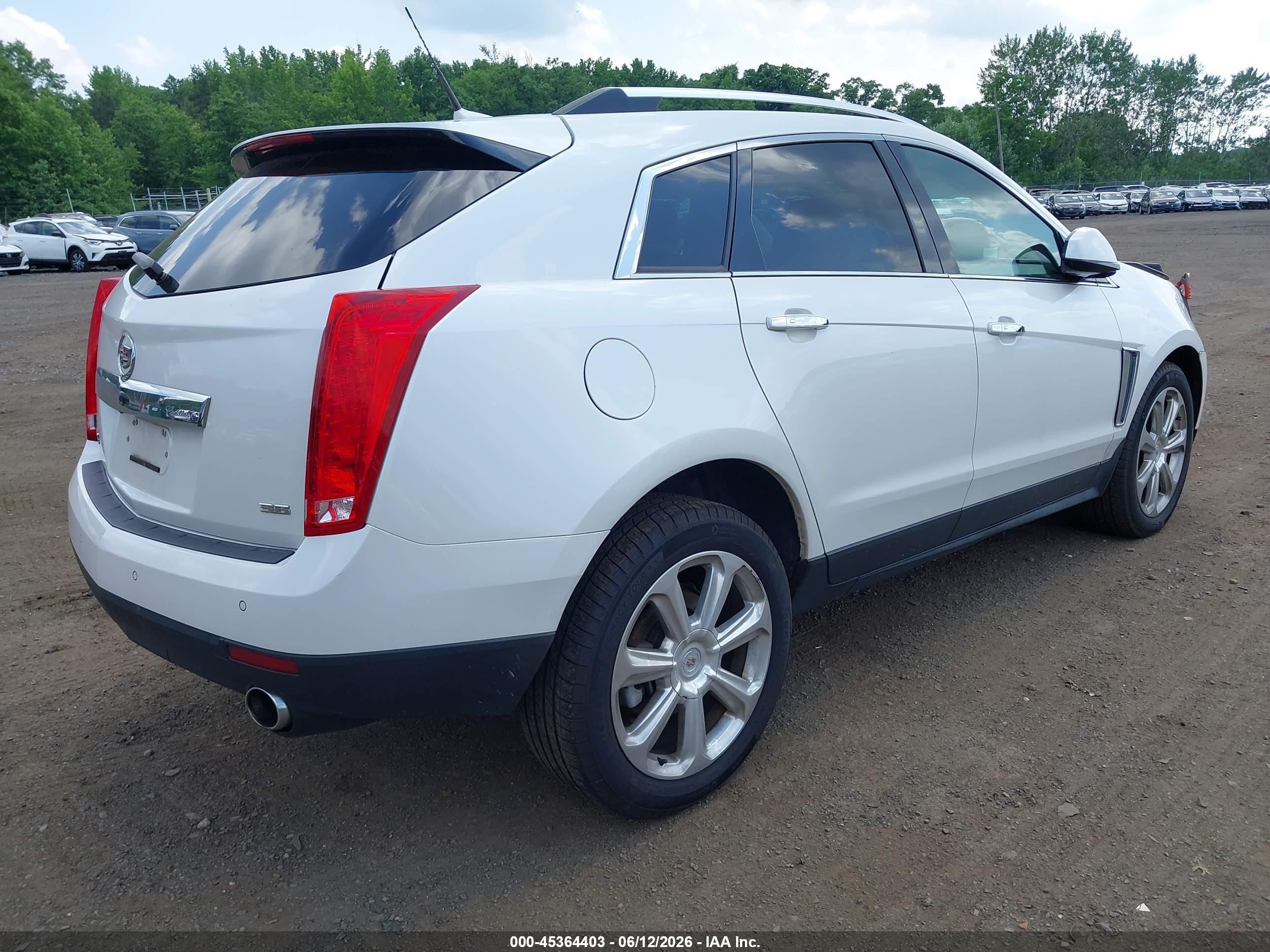 2013 Cadillac Srx Performance Collection White vin: 3GYFNHE32DS590756