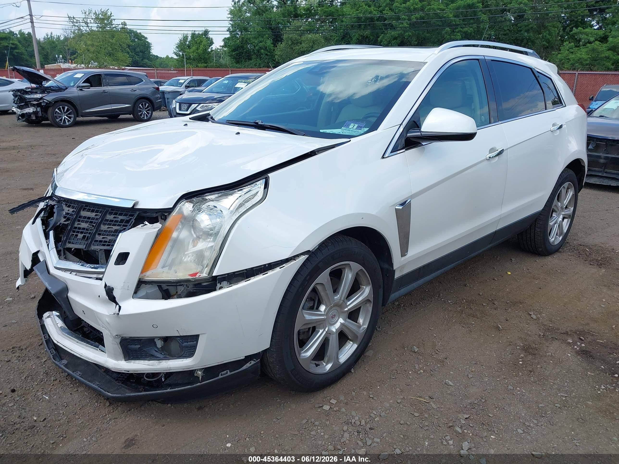 2013 Cadillac Srx Performance Collection White vin: 3GYFNHE32DS590756