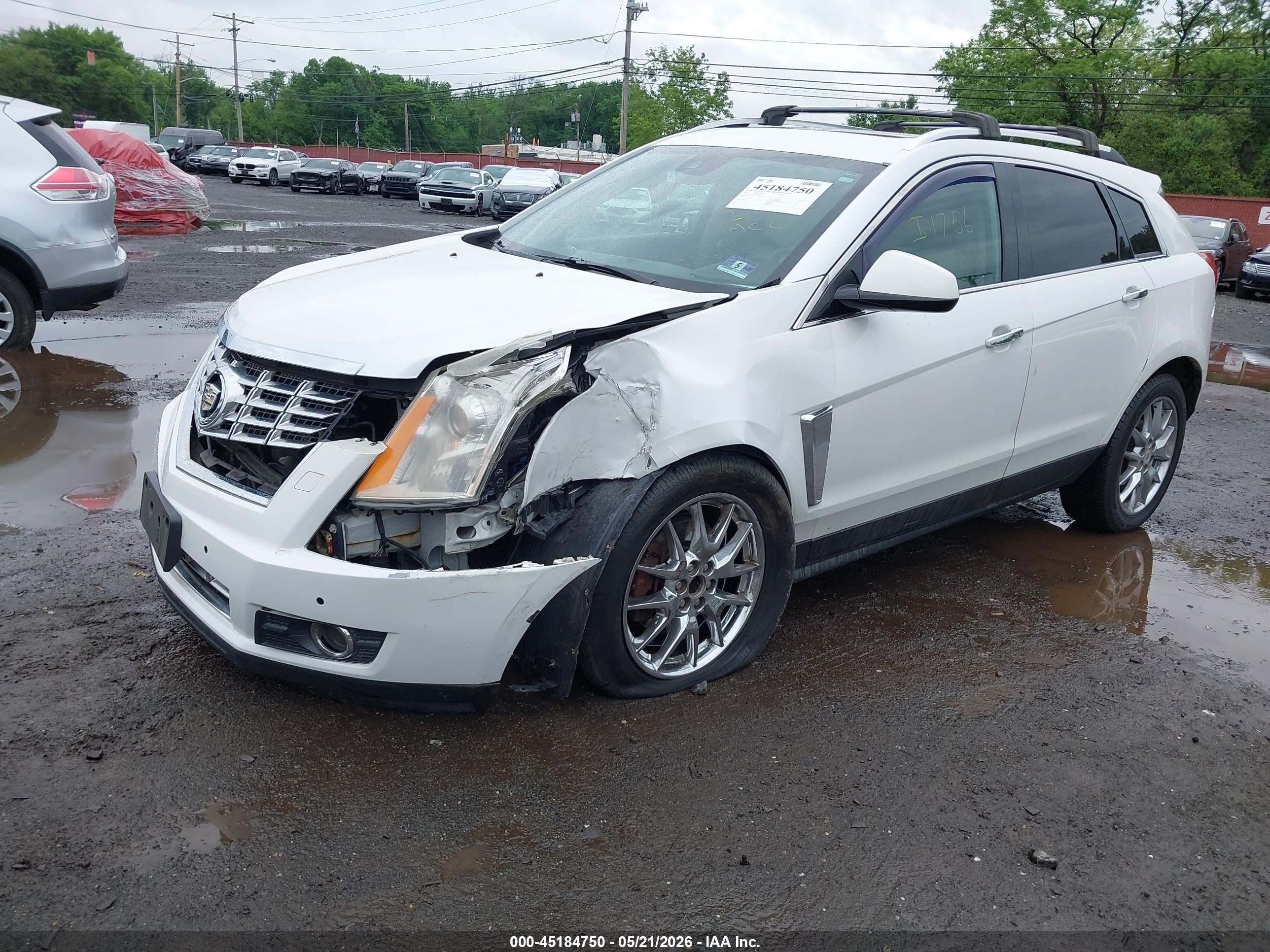 2013 Cadillac Srx Performance Collection White vin: 3GYFNHE36DS642163