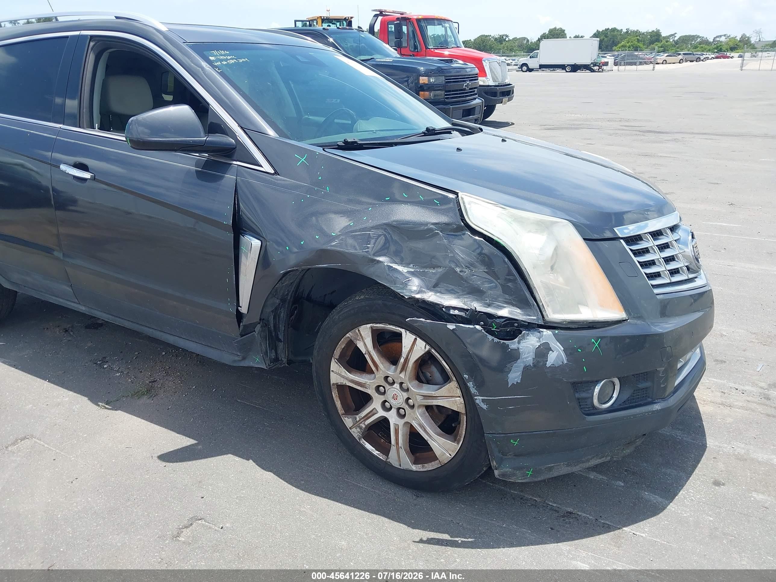 2013 Cadillac Srx Performance Collection Gray vin: 3GYFNHE37DS589344
